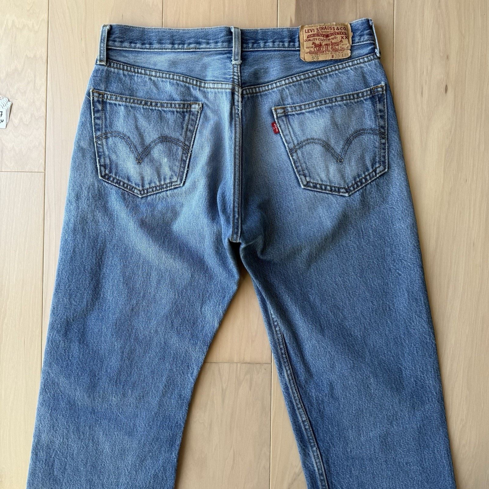 Levi's × Vintage Vintage Levis 501 Jeans 34 Blue Straight Leg Denim Workwear Size US 34 / EU 50 - 7 Thumbnail