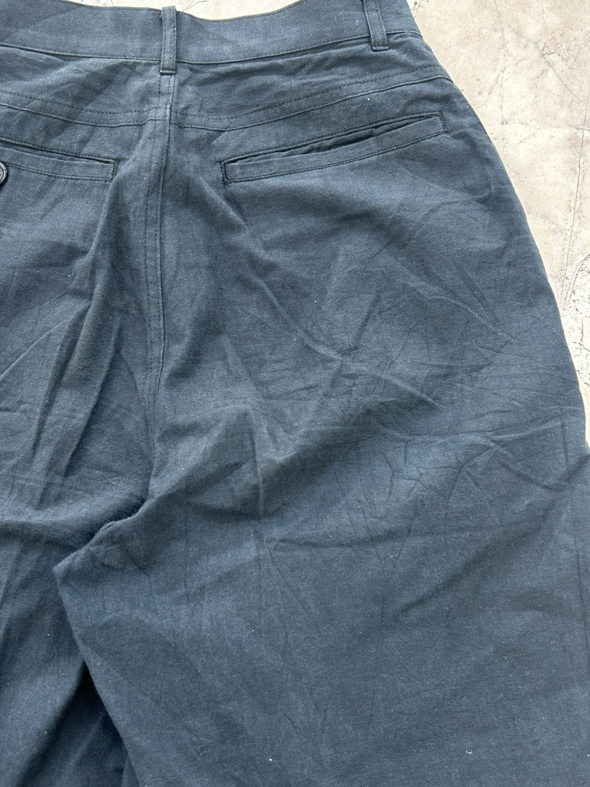 Comme des Garcons CDG Slack Parachute Faded Black Pants Size 22" - 8 Thumbnail