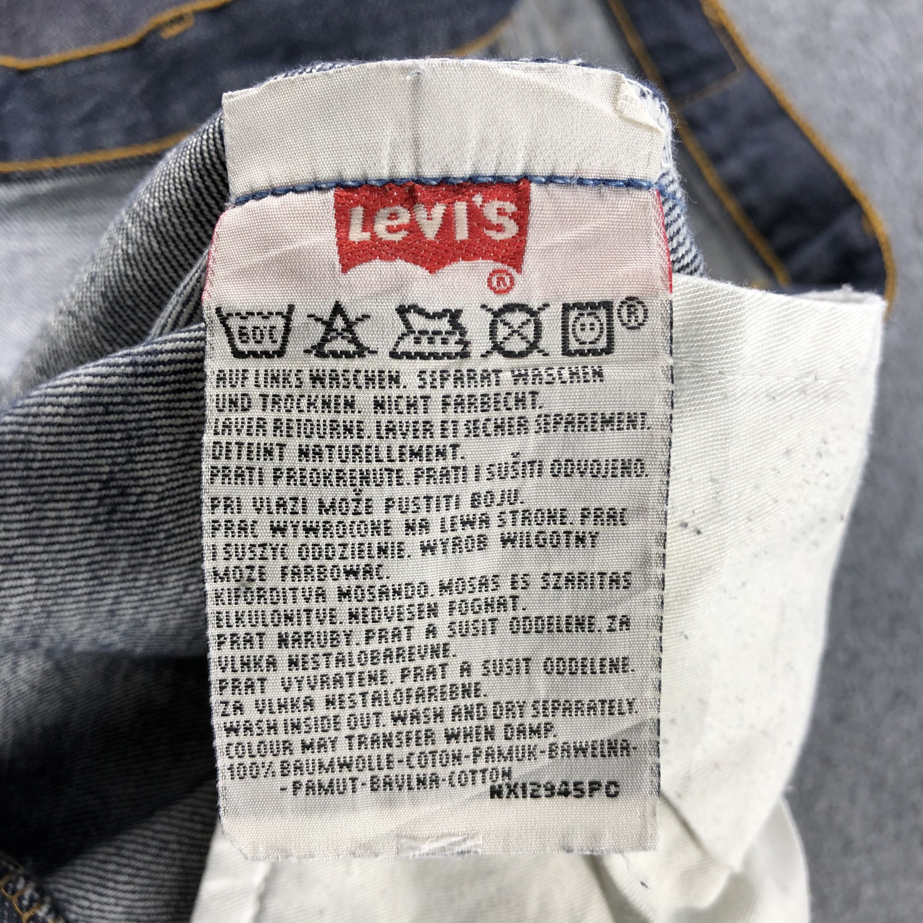 Levi's Vintage 90s Distress Levis 501 Jeans-JM1537 Size US 35 - 10 Thumbnail