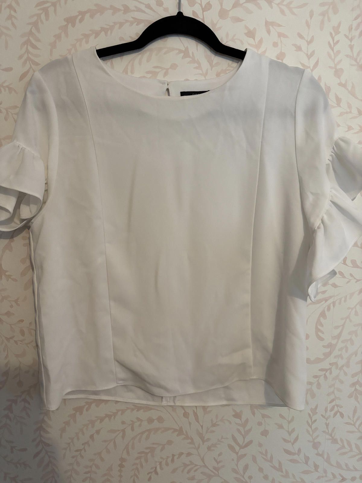 Drew House Saks 5th Ave Luxury Brand DREW Blouse with Ruffle Sleeves Size S / US 4 / IT 40 - 3 Thumbnail