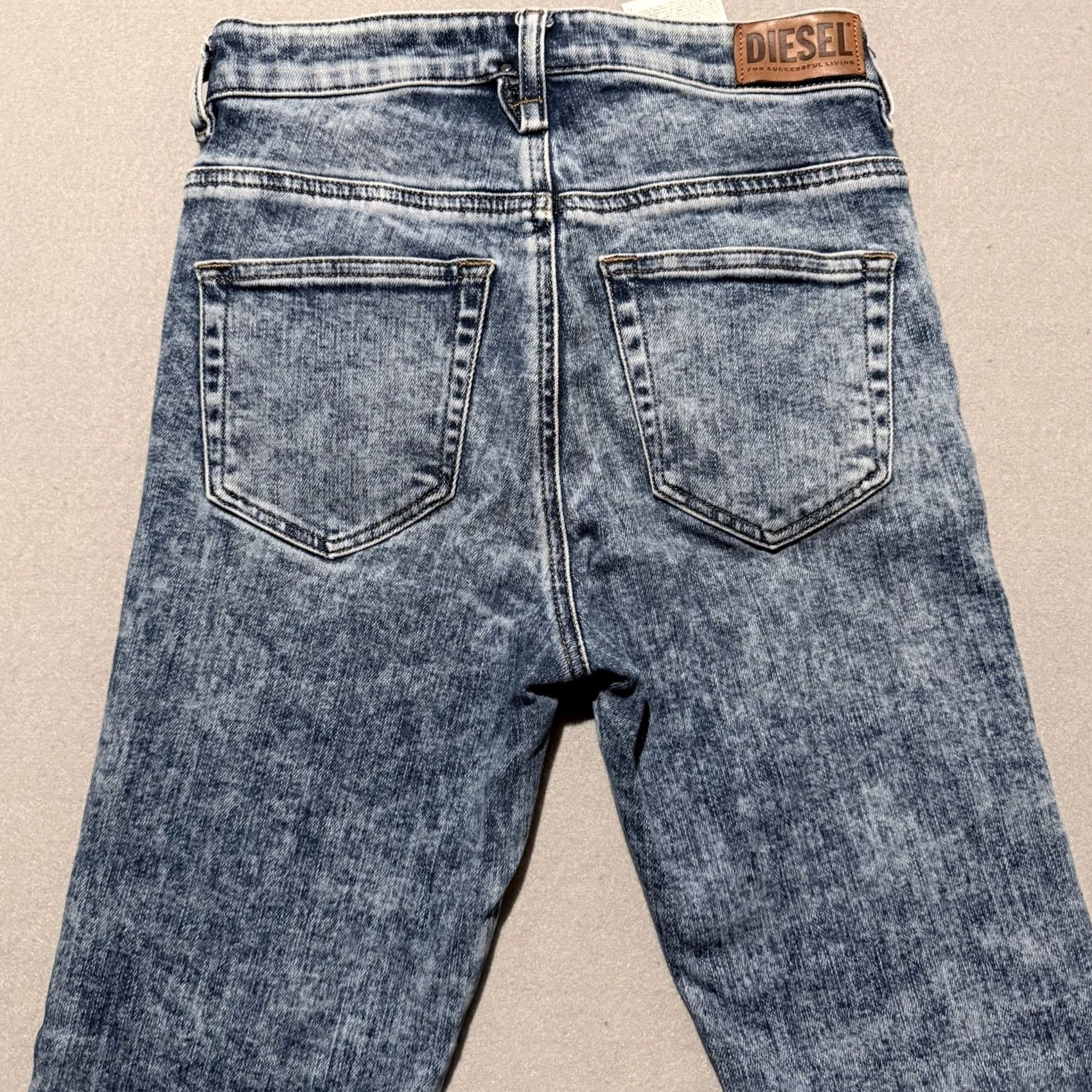 Diesel Diesel Slandy-High Skinny Jeans Women Blue Denim High Waist Zip Fly W25-L32 Size 42" / US 20 - 4 Thumbnail