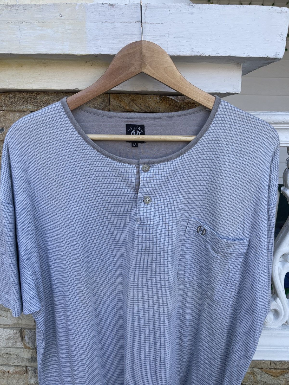 Celine Last Drop🔥Rare🔥Vintage CELINE Paris Pocket T-Shirt Size US L / EU 52-54 / 3 - 3 Thumbnail