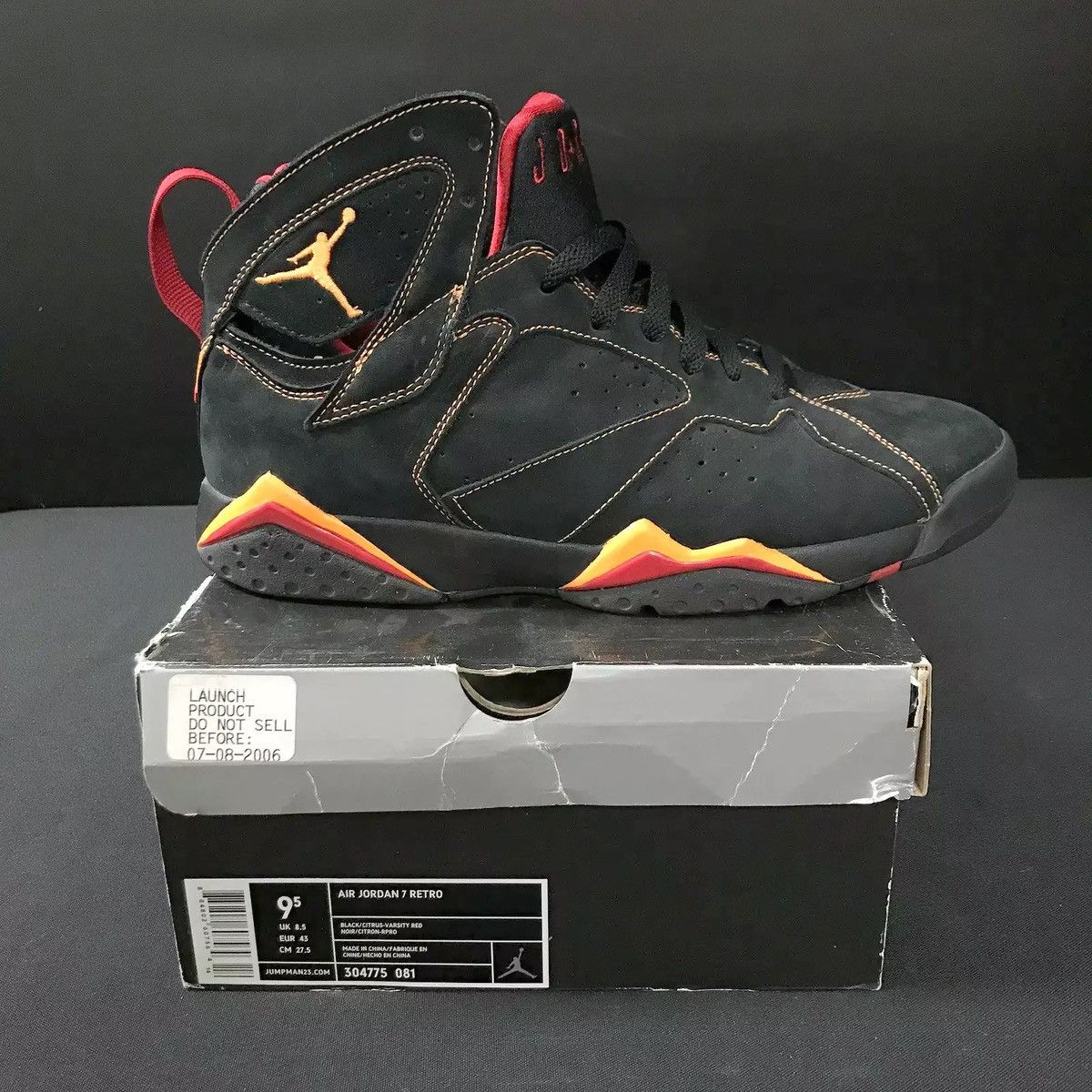 Jordan Brand Air Jordan 7 Retro “Citrus” Size US 9.5 / EU 42-43 - 3 Thumbnail