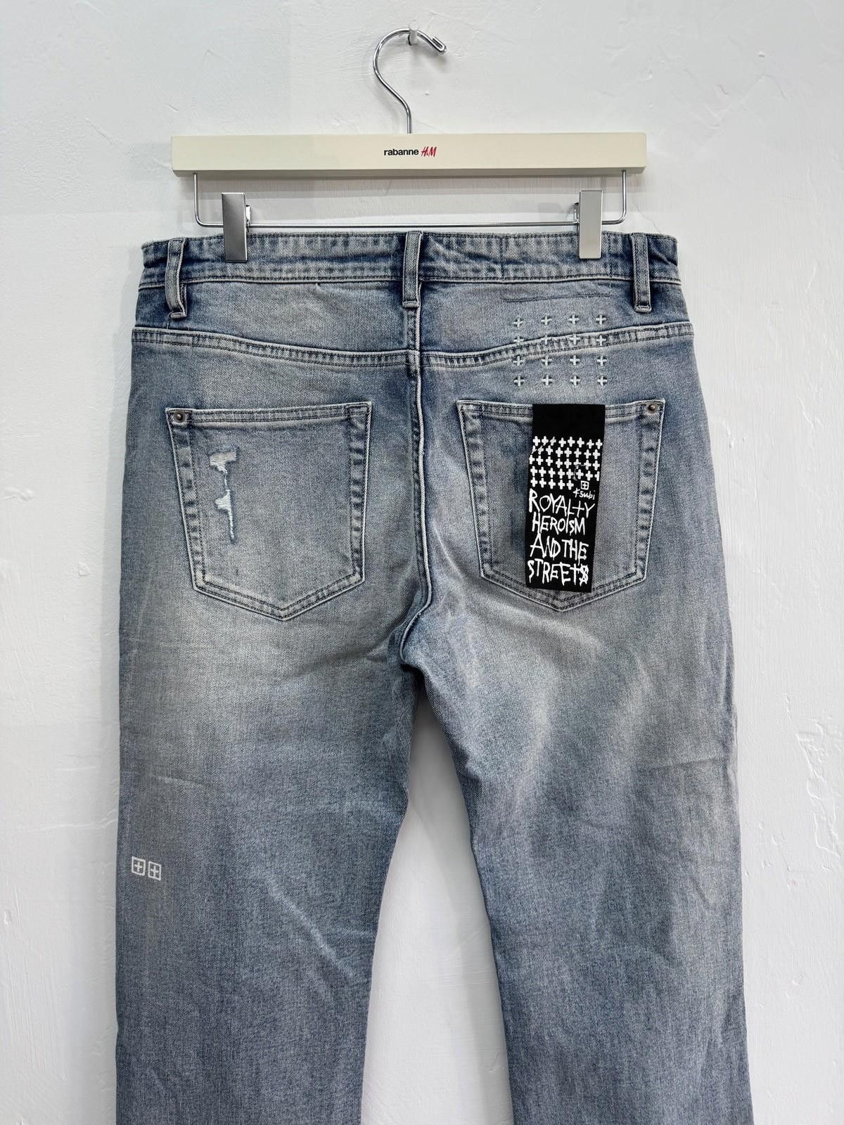Ksubi new Ksubi mens denim jeans light blue trashed 32 Size US 32 / EU 48 - 6 Thumbnail