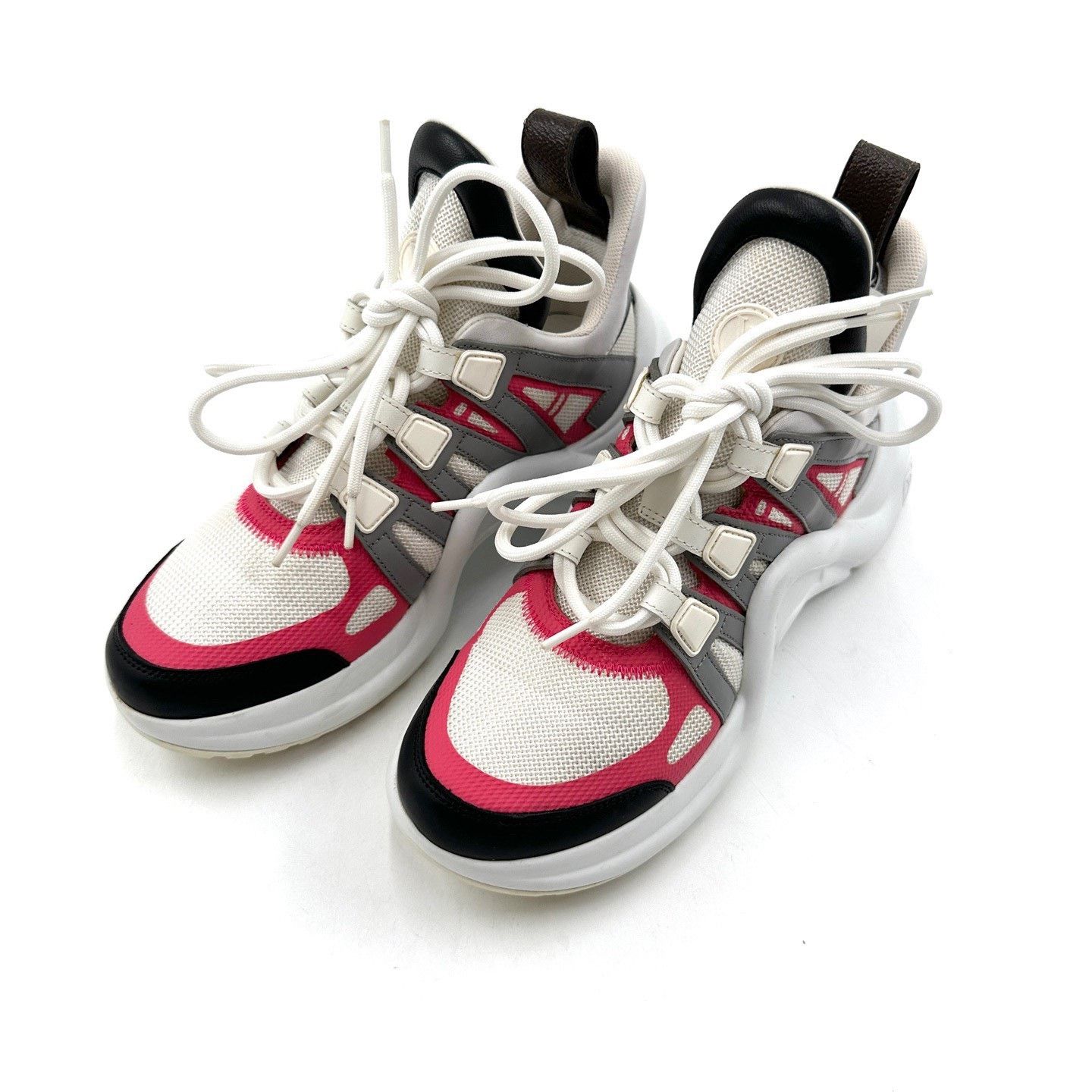 Louis Vuitton Louis Vuitton Archlight Red White Mesh Shoes Size US 4.5 / IT 34.5 - 1 Thumbnail
