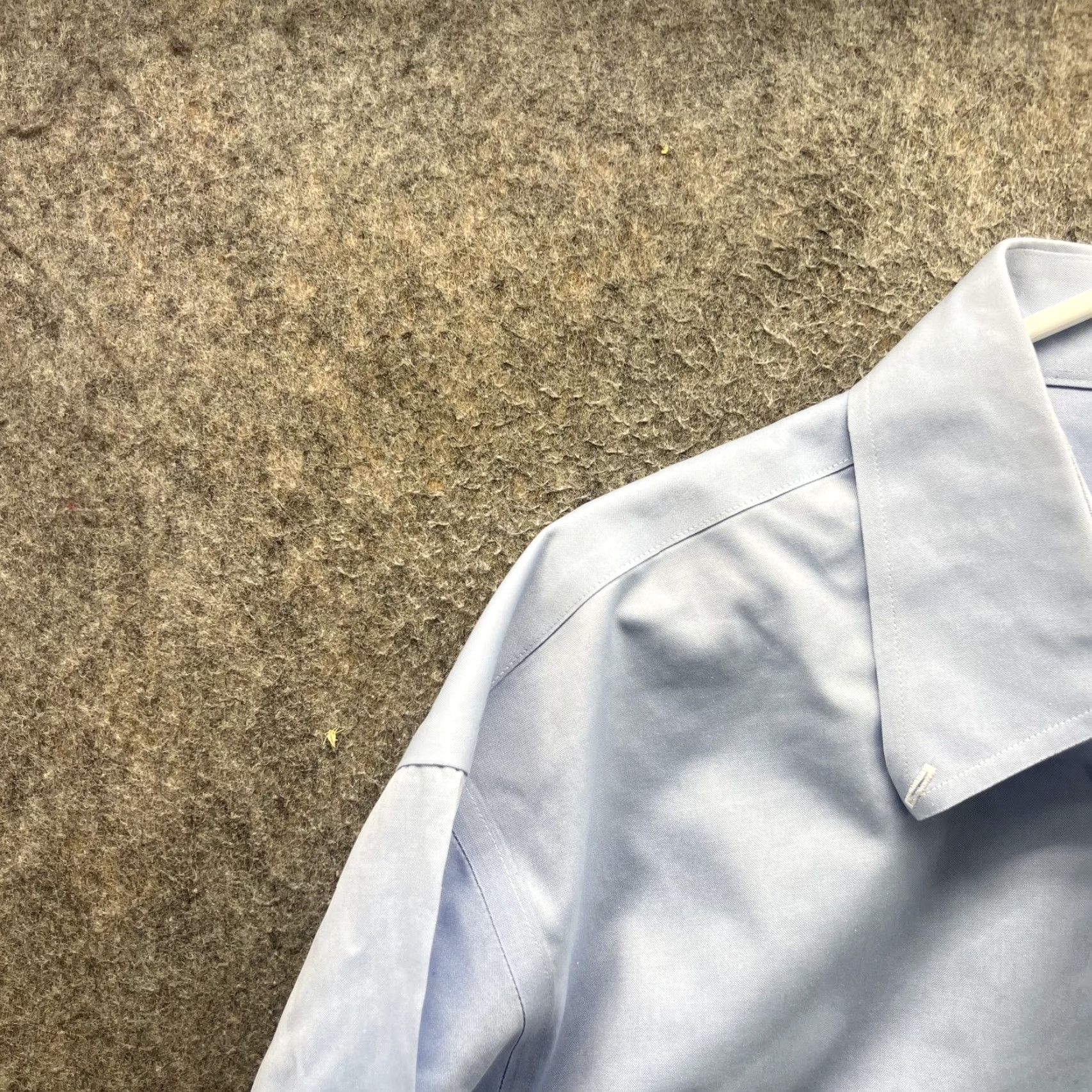 Brooks Brothers Brooks Brothers Dress Shirt Mens 17.5 36 Blue Solid Non-Iron Supima Cotton Shirt Mens Long Sleeve Button-Front Classic Fit Size 48R - 7 Thumbnail