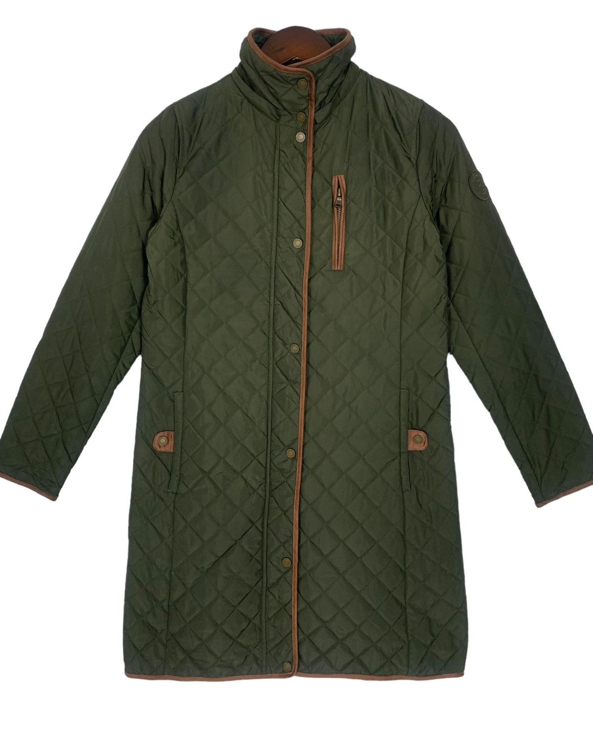 Designer Ralph Lauren designer Luxury Quilted Puffer Long Jacket Size XXS / US 00 / IT 34 - 2 Thumbnail