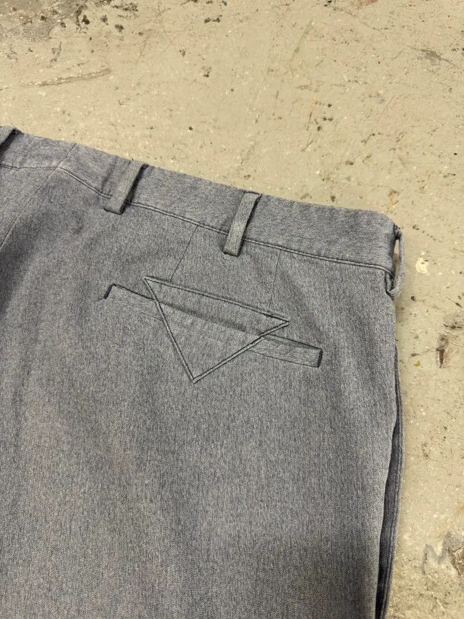 Prada × Vintage 2000s Prada Blue Grey Minimalist Straight Pants Size US 33 - 8 Thumbnail