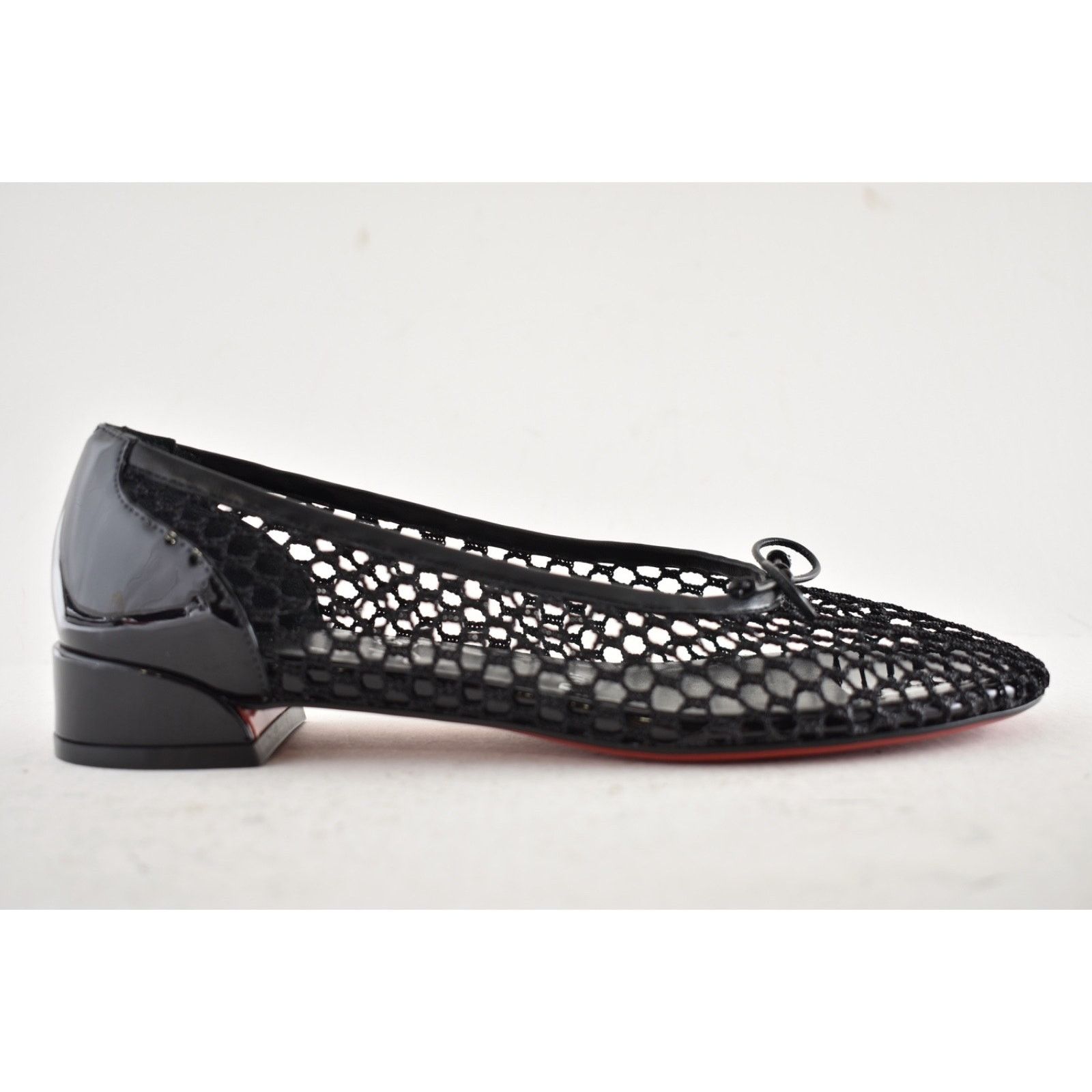Christian Louboutin Christian Louboutin Sweetie Jane Mesh Flat Black Ballet Size US 7.5 / IT 37.5 - 2 Thumbnail