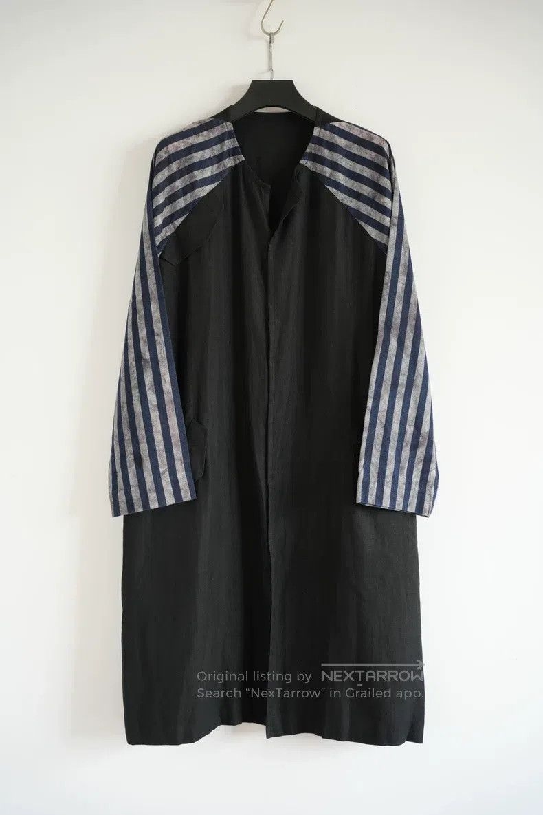 Yohji Yamamoto Yohji Yamamoto Striped Linen Overcoat Size US L / EU 52-54 / 3 - 1 Thumbnail