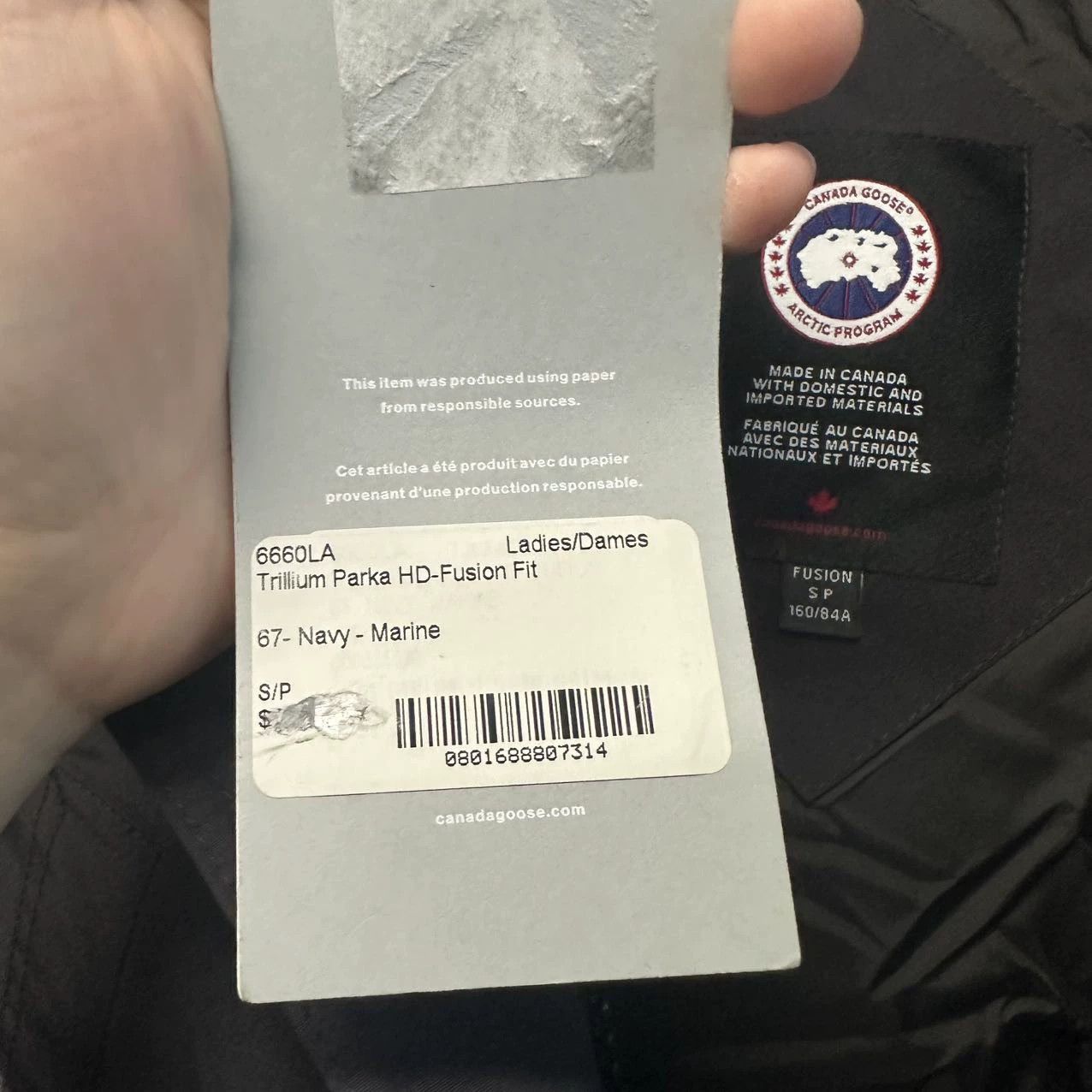 Canada Goose Canada Goose Trillium Navy Blue S New with tags Size S / US 4 / IT 40 - 6 Thumbnail