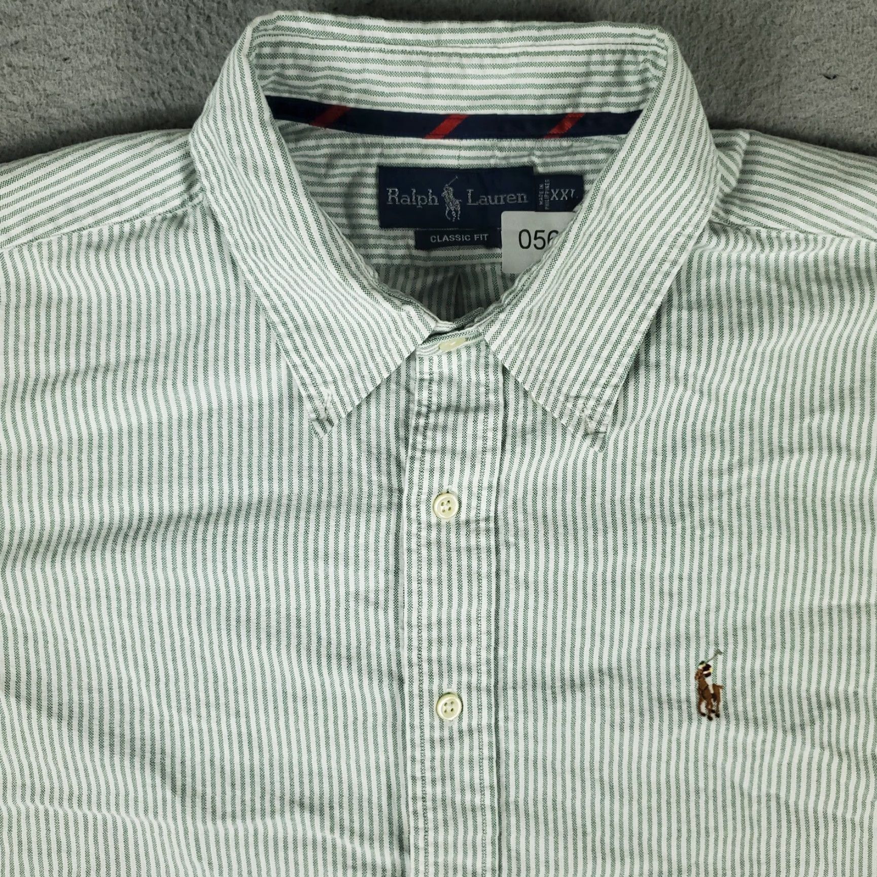 Ralph Lauren Ralph Lauren Green Striped Button-Up Shirt Mens 2XL Long Sleeve Casual Size US XXL / EU 58 / 5 - 2 Thumbnail
