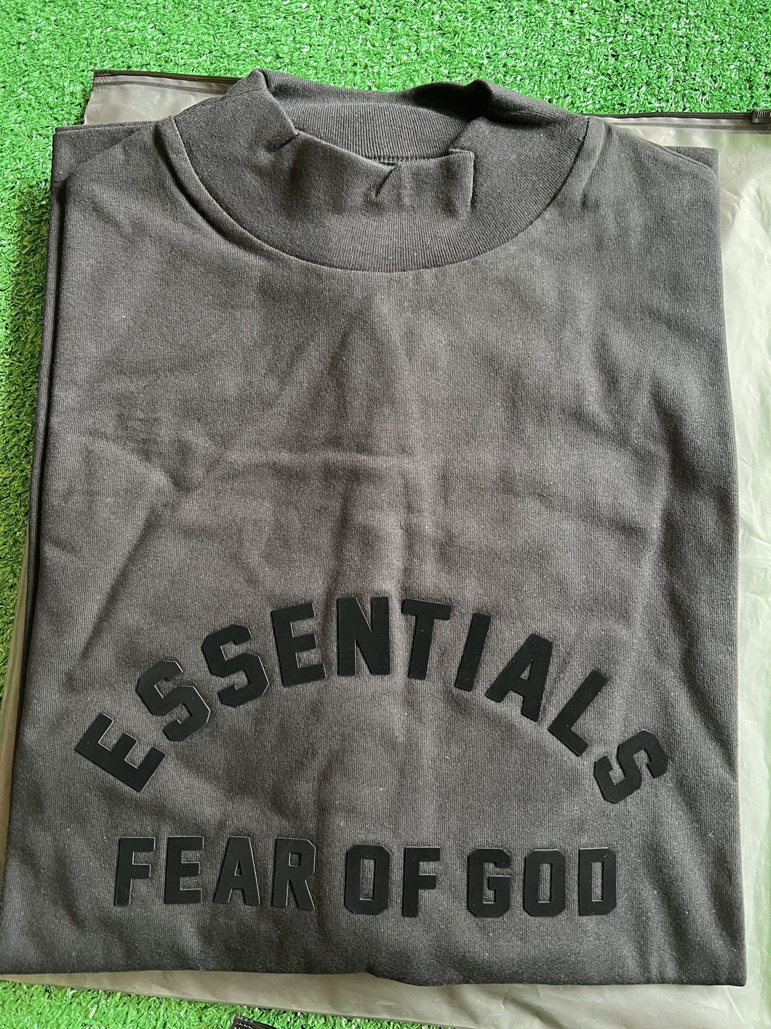 Fear of God Essentials Arch Logo Jet Black T Shirt
