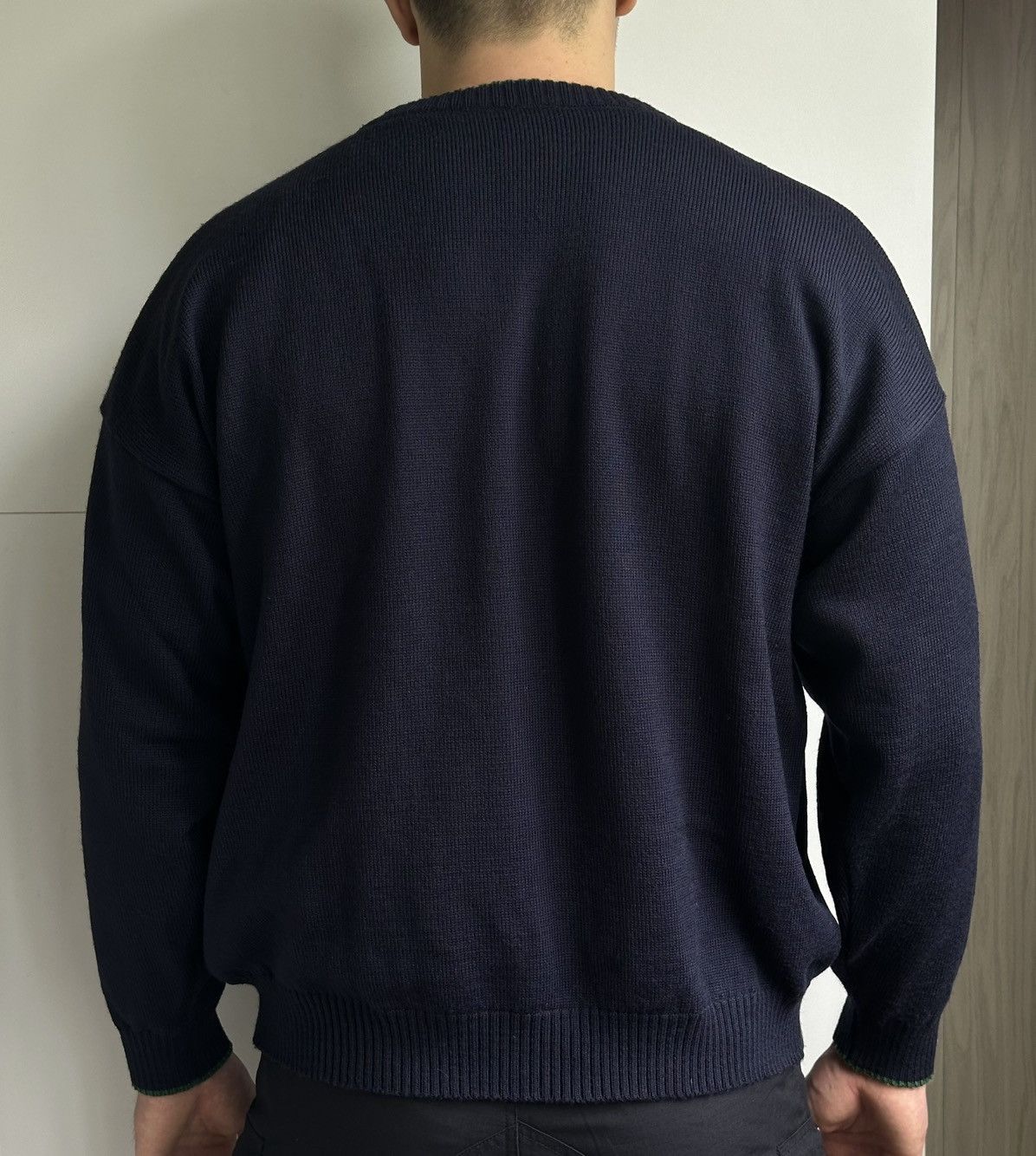 Burberry Vintage Burberrys Windbreaker Wool Sweater Men’s XL rare Size US XL / EU 56 / 4 - 4 Thumbnail