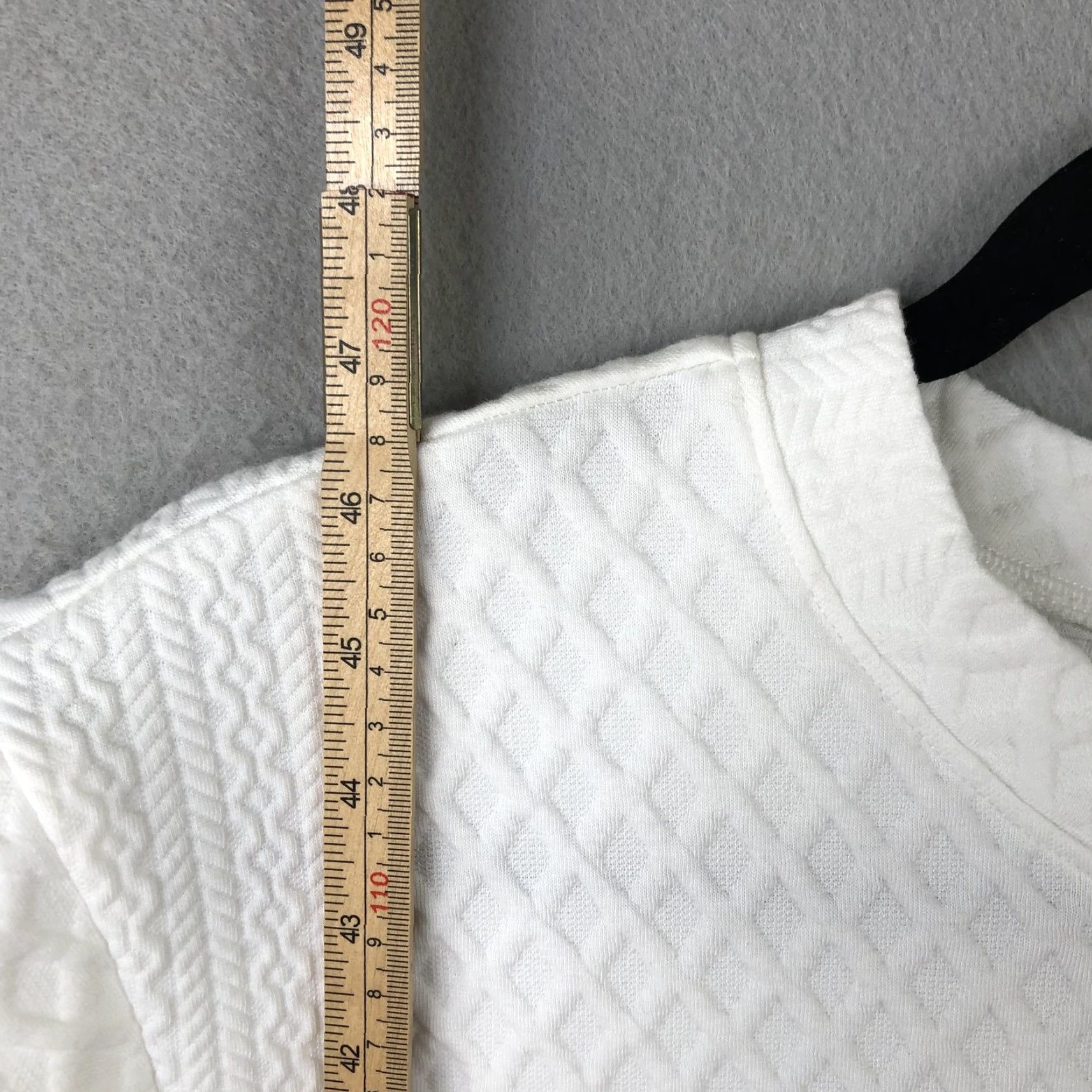Nautica Entro Dress Womens M Textured Knit Stripe Tiered Skirt Pockets Nautical Shirt Dress Mid Blue White Multicolor Knit Nautical Spring Summer Womens Size 32" / US 10 / IT 46 - 4 Thumbnail