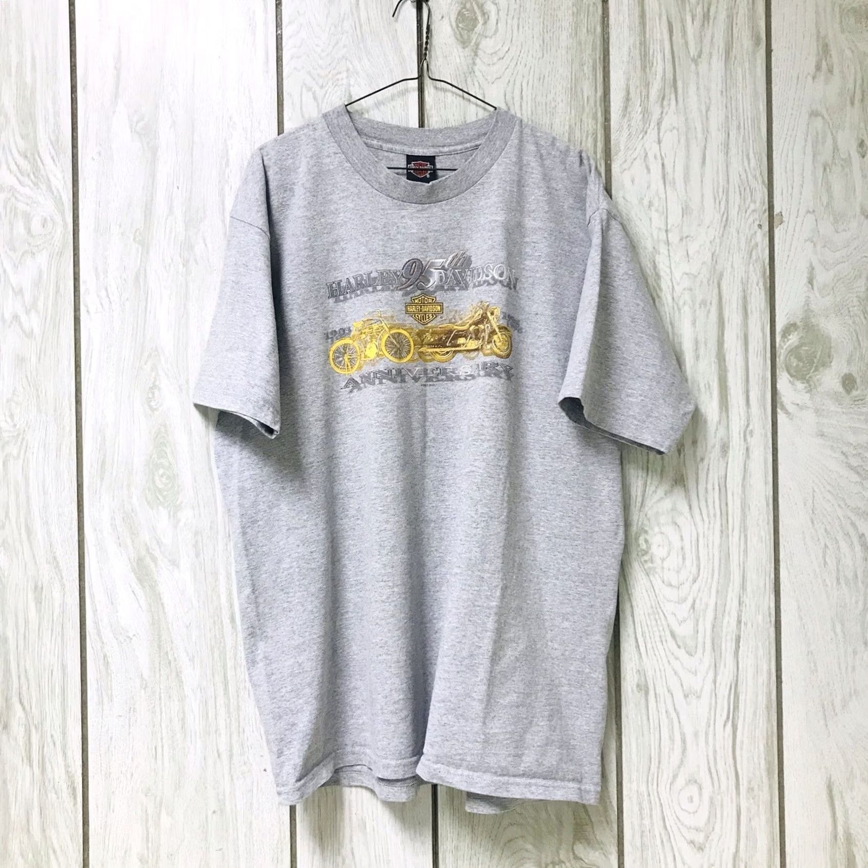 Harley Davidson VINTAGE Harley-Davidson Men Gray 94th Anniversary Motorcycle Graphic T-Shirt XL Size US XL / EU 56 / 4 - 2 Thumbnail