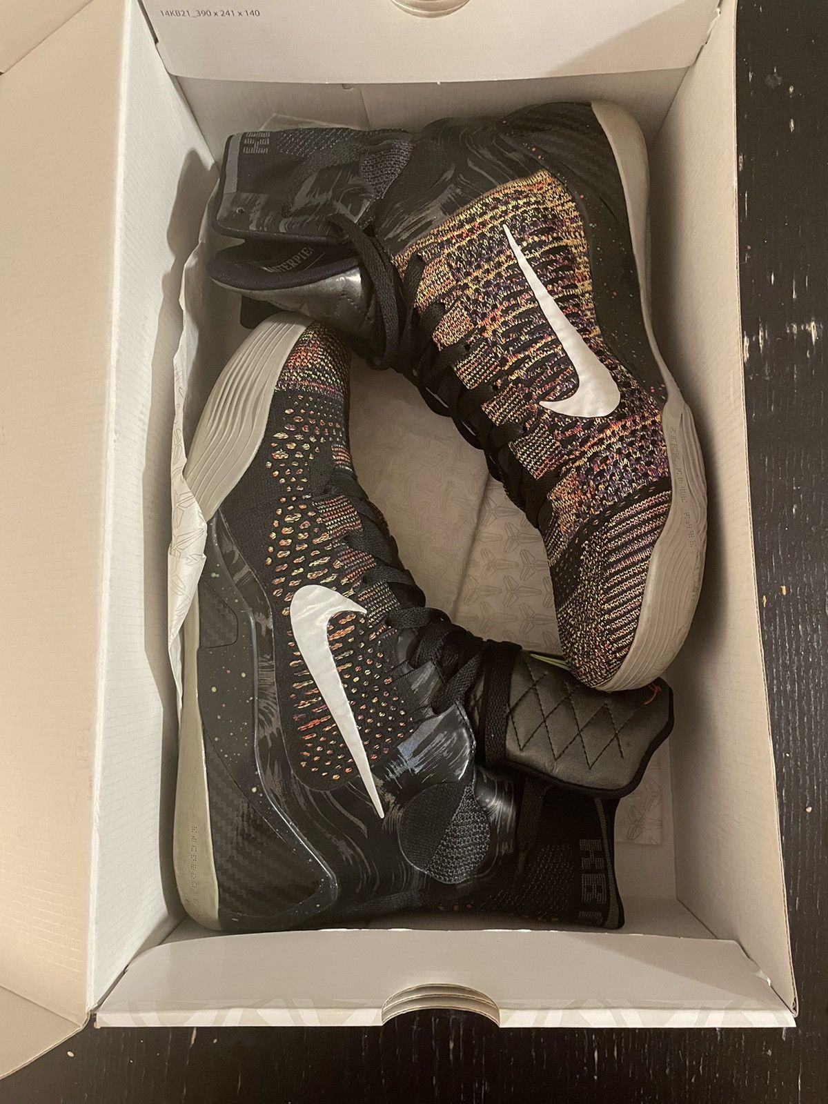 image of Nike Kobe 9 Elite “Masterpiece” Shoes in Black, Men's (Size 9.5)