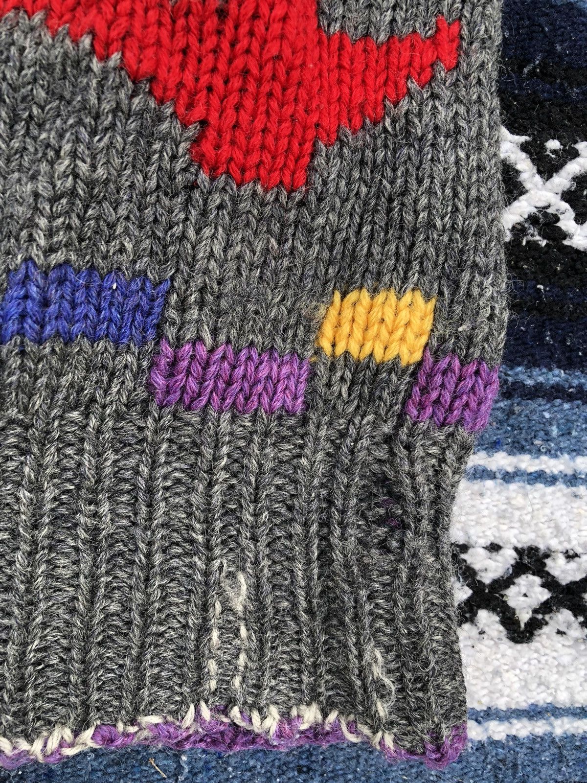 Handmade × Vintage Vintage thunderbird aztec Shetland Wool Shawl Sweater Size US S / EU 44-46 / 1 - 5 Thumbnail