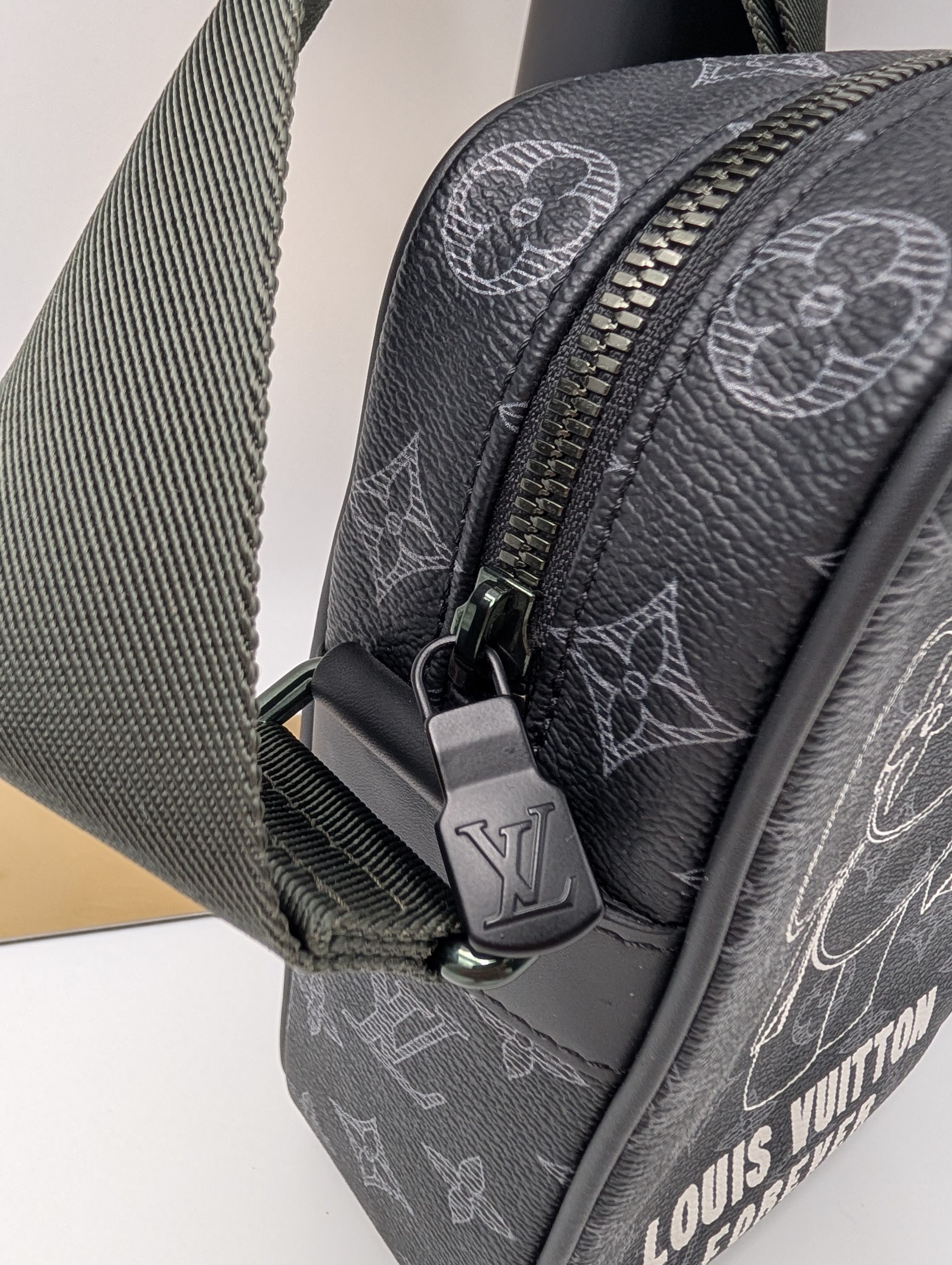 Louis Vuitton PM Danube Monogram Vivienne Eclipse Black Crossbody Bag Size ONE SIZE - 6 Thumbnail