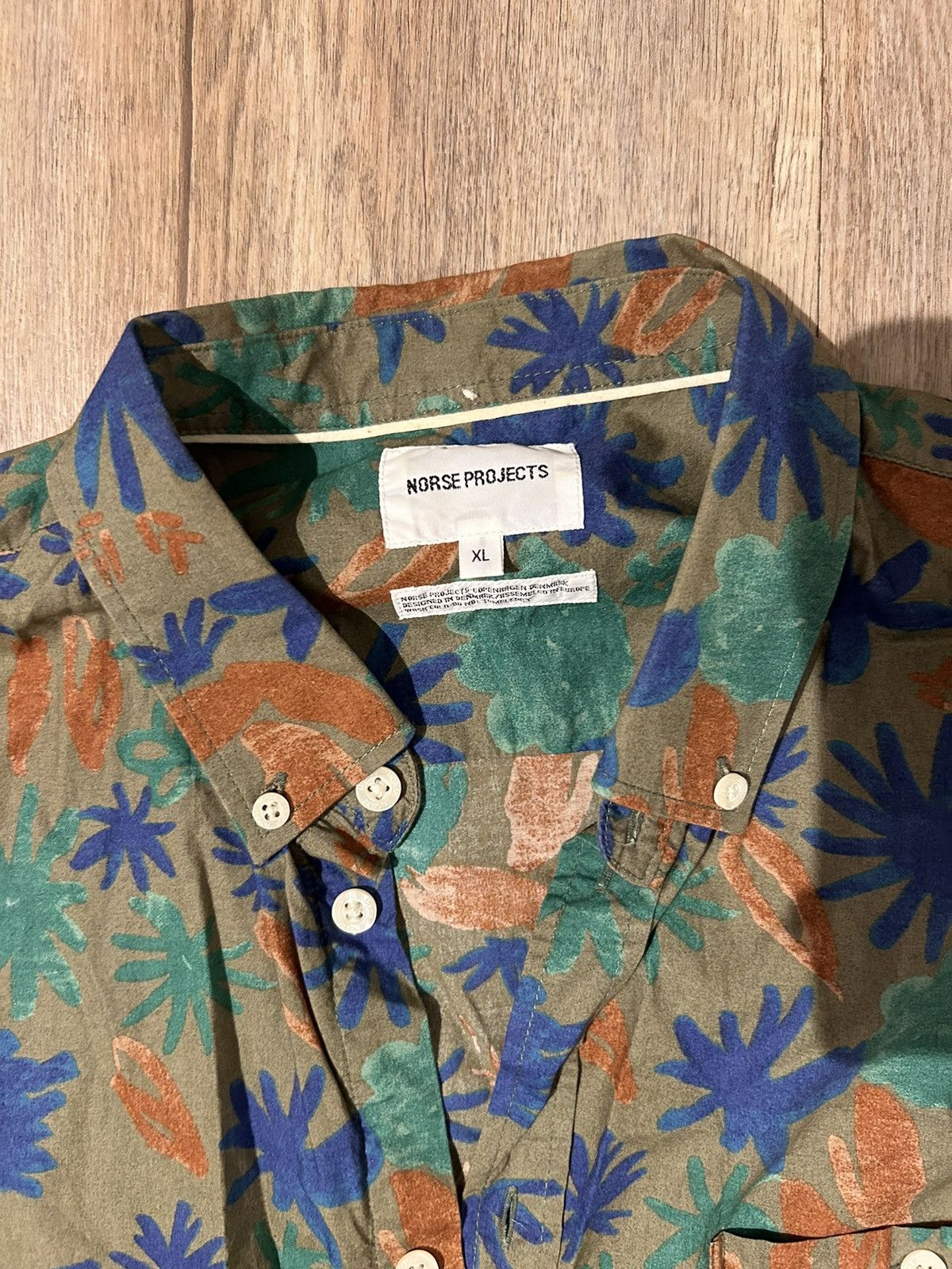 Norse Projects Botanical print button down shirt Size US XL / EU 56 / 4 - 1 Thumbnail