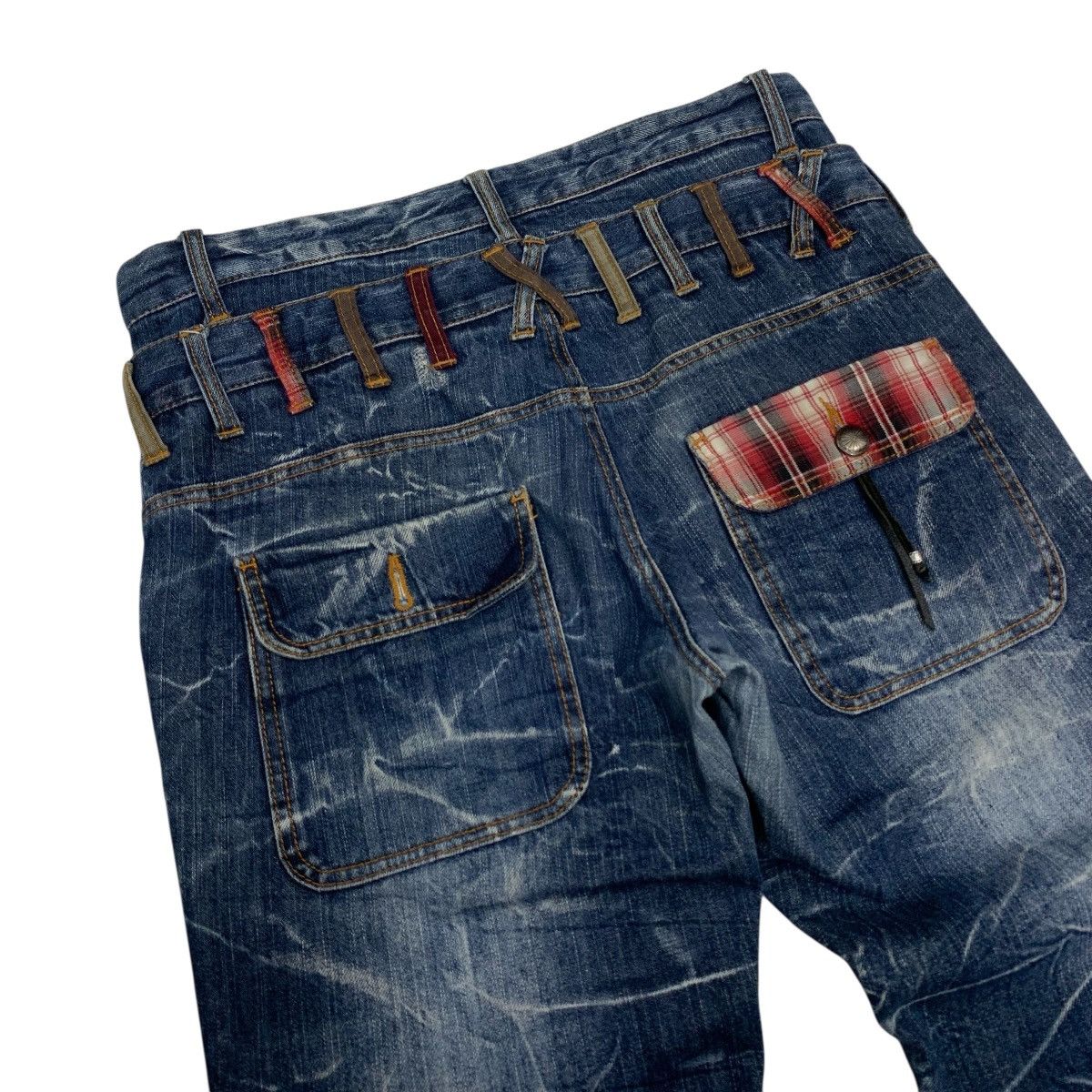 Japanese Brand DOUBLE WAIST VINTAGE EXPLOSION BY NYIAUS CLOTHING Size US 32 / EU 48 - 11 Thumbnail