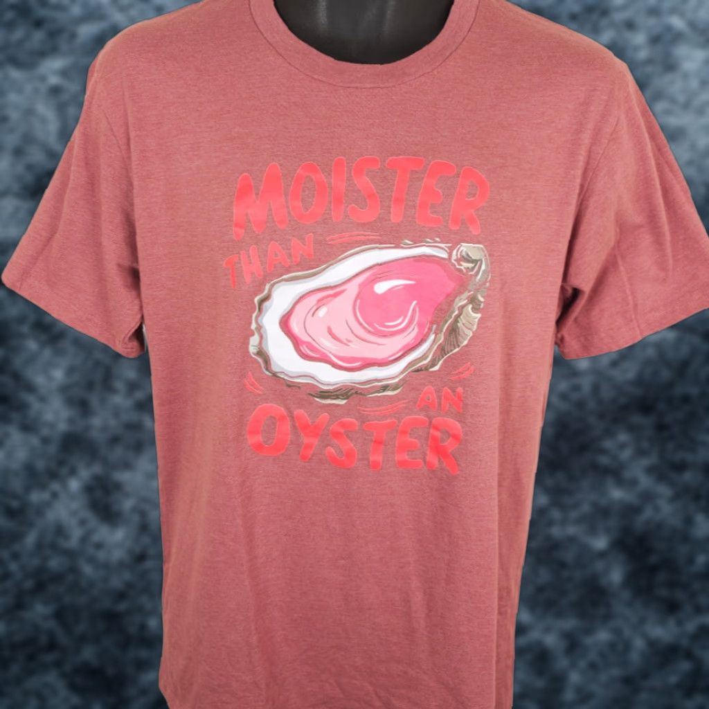 Pinko Moister Than An Oyster T Shirt Mens Size Medium Pink Funny Joke Humor Size US M / EU 48-50 / 2 - 1 Thumbnail