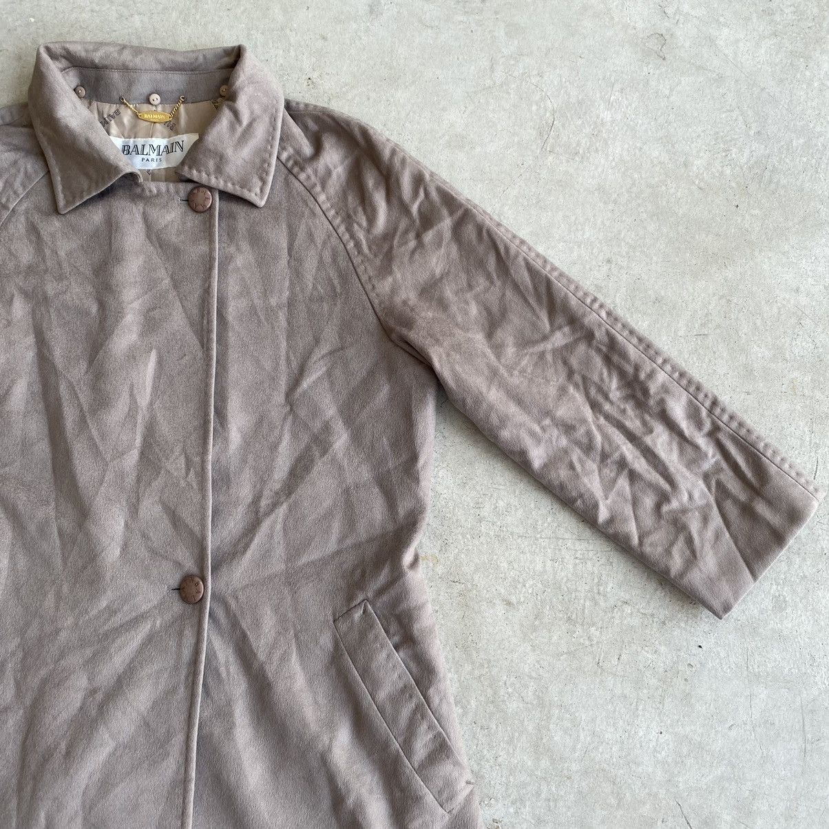 Balmain × Designer Balmain Paris Cashmere Trench Coat Size US M / EU 48-50 / 2 - 5 Thumbnail