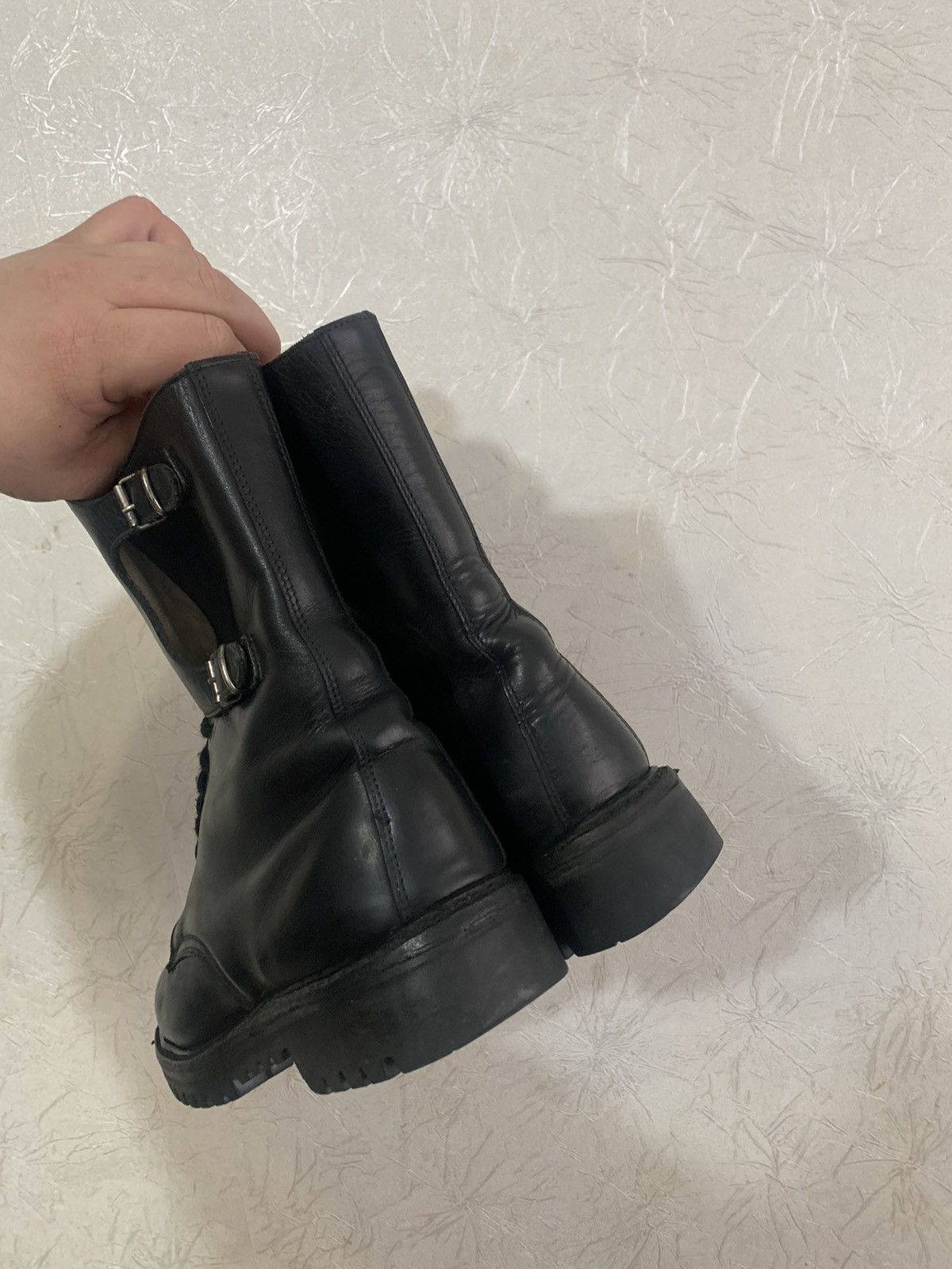 Vintage Soldini Vintage 80’s Military Combat Italian Leather Boots Size US 11 / EU 44 - 5 Thumbnail
