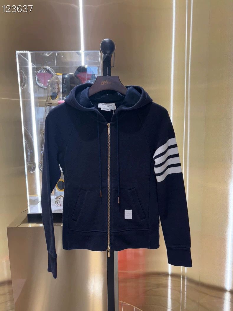 Thom Browne Thom Browne Zippered hooded jacket Size US XS / EU 42 / 0 - 1 Thumbnail