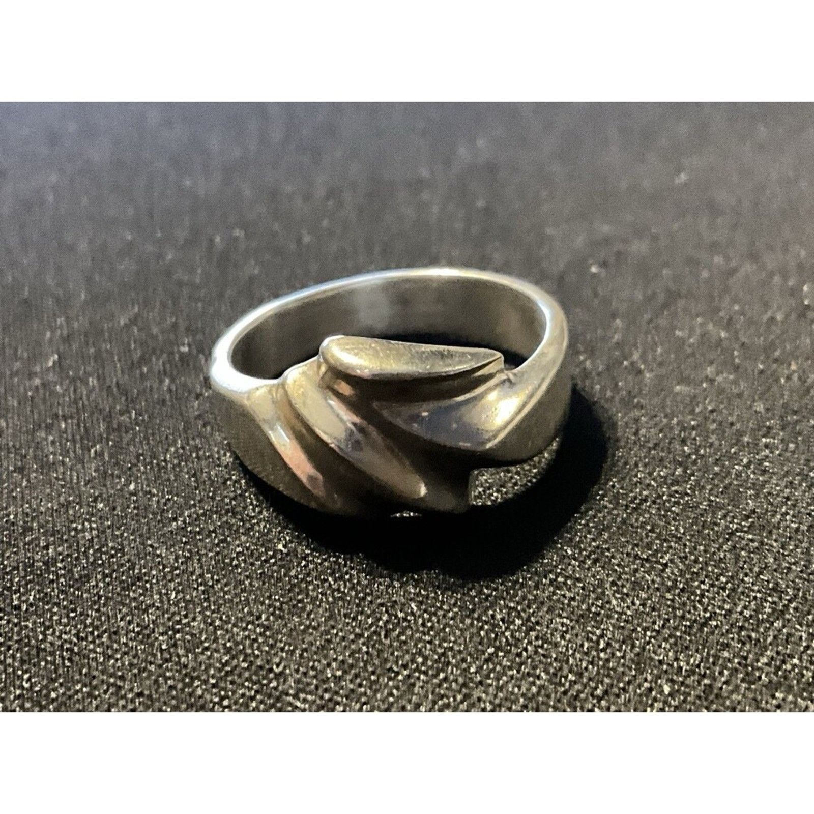 Other 925 Sterling Silver Mexico Ribbed State Ring Size 10 Size ONE SIZE - 2 Thumbnail