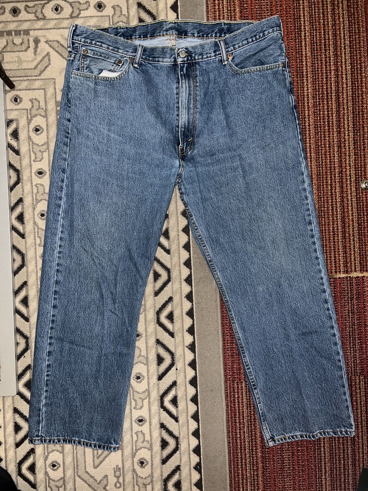 Levi's Vintage OOs Levis 505 Flare Distressed Grunge Denim Jeans Size US 36 / EU 52 - 1 Thumbnail