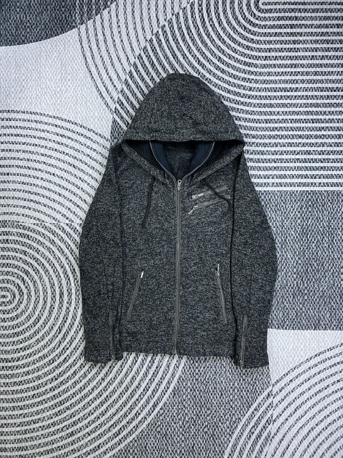 Mossimo Vintage Mossimo Gothic Style Fleece Zipper Hoodie Jacket Size US M / EU 48-50 / 2 - 1 Thumbnail