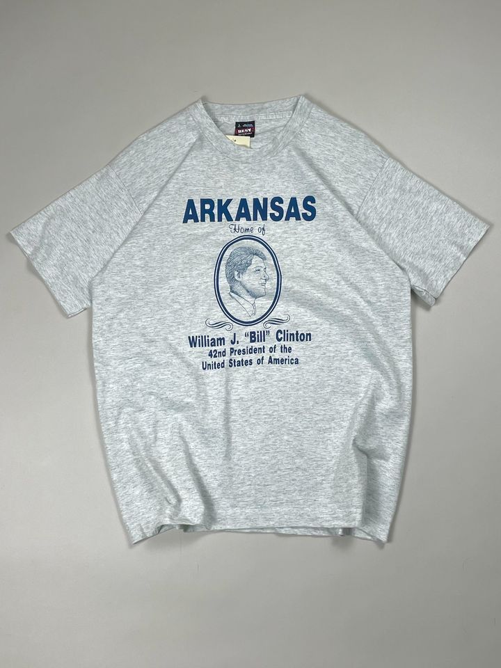 Fruit Of The Loom × Vintage Vintage 90s Bill Clinton T-Shirt Size US L / EU 52-54 / 3 - 1 Thumbnail