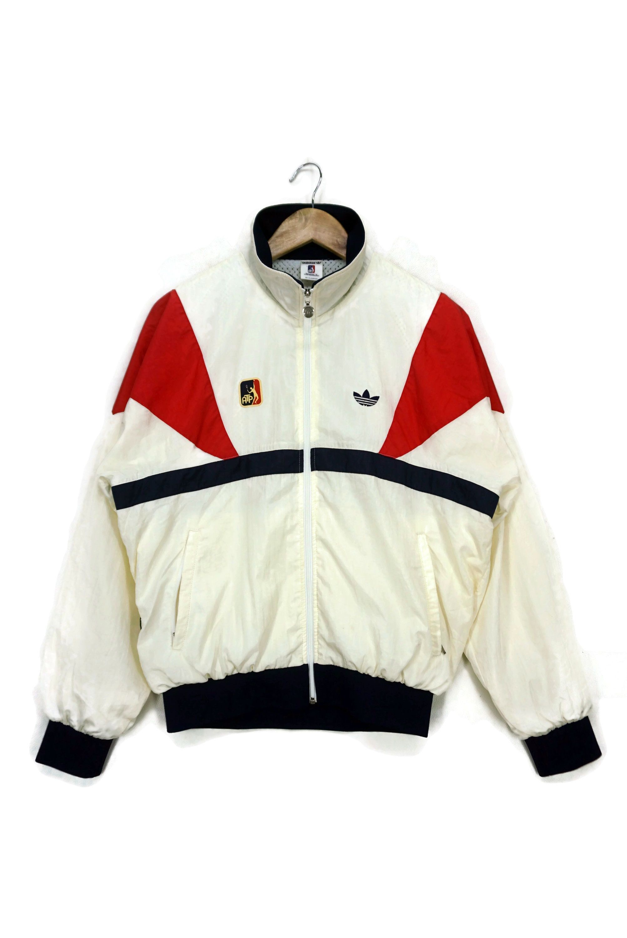 Adidas Vintage ATP Jacket Tennis Professionals Windbreaker Size US S / EU 44-46 / 1 - 1 Thumbnail