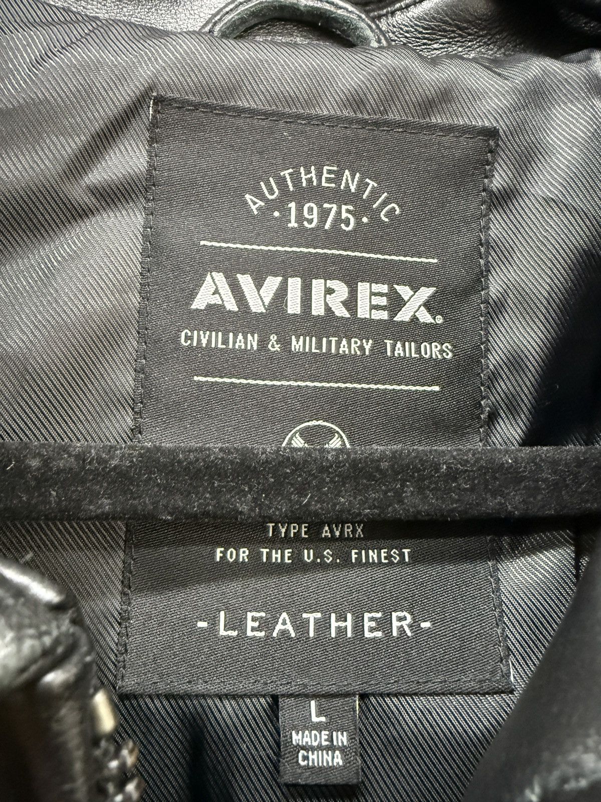 Avirex Avirex Black Leather Jacket Size US L / EU 52-54 / 3 - 5 Thumbnail