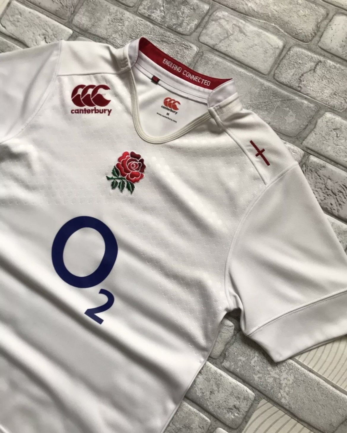 Canterbury of New Zealand × Vintage CANTERBURY ENGLAND HOME 2014-2015 RUGBY UNION SHIRT size M Size US M / EU 48-50 / 2 - 3 Thumbnail