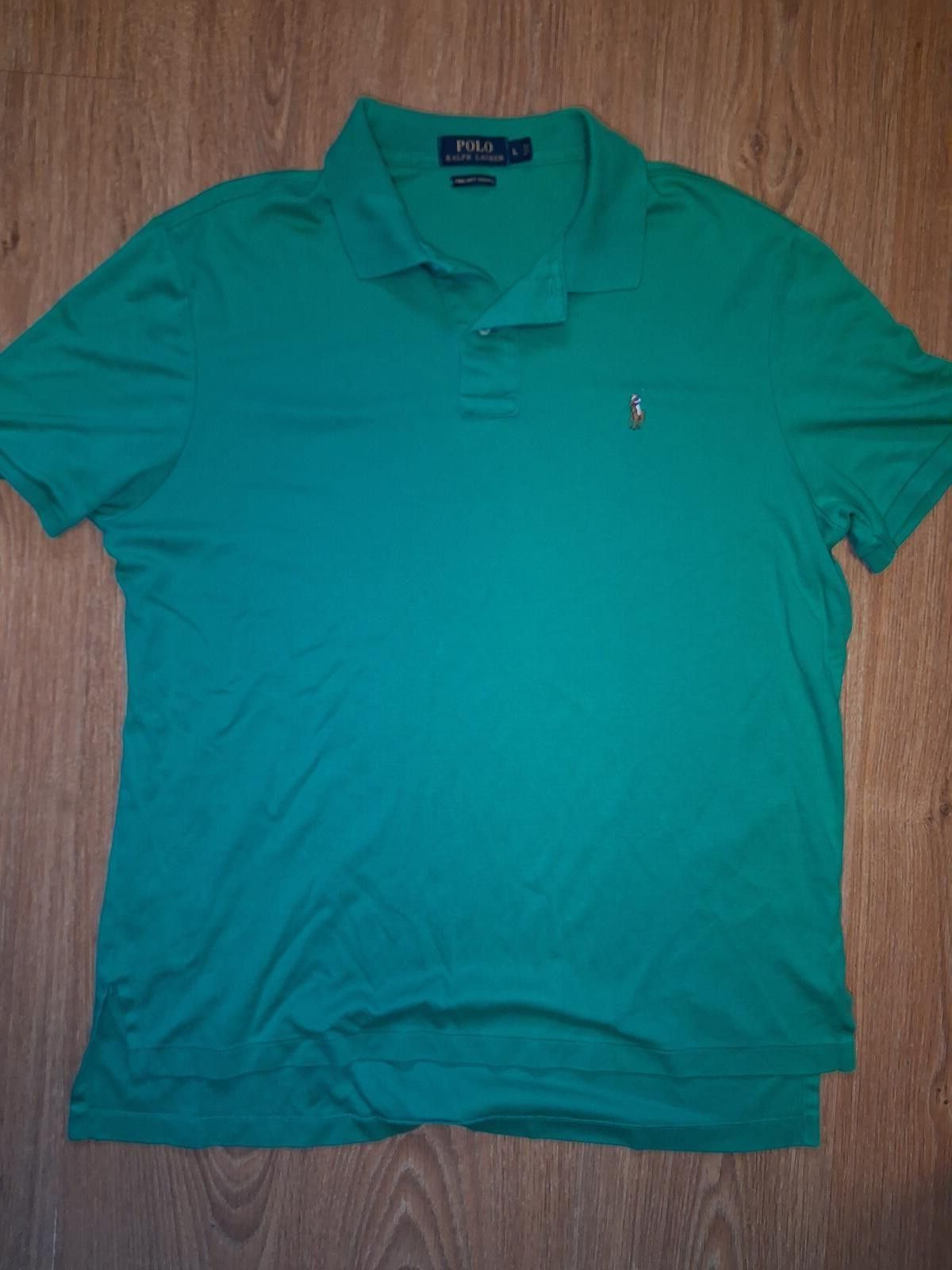 Polo Ralph Lauren Polo Ralph Lauren Polo Shirt Mens Large Green 100% Cotton Size US L / EU 52-54 / 3 - 1 Thumbnail