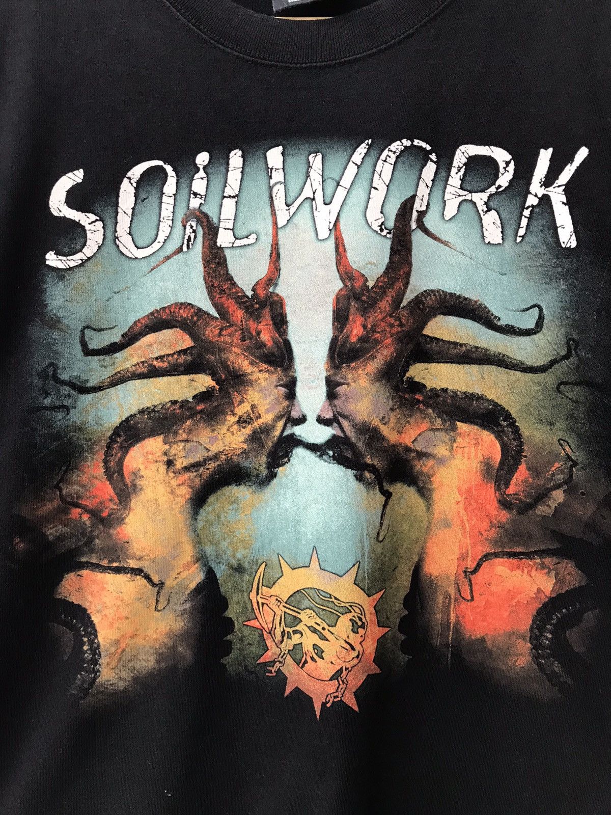 Band Tees Vintage Y2K Distressed Soilwork Deathmetal Band Tees Size US M / EU 48-50 / 2 - 8 Thumbnail