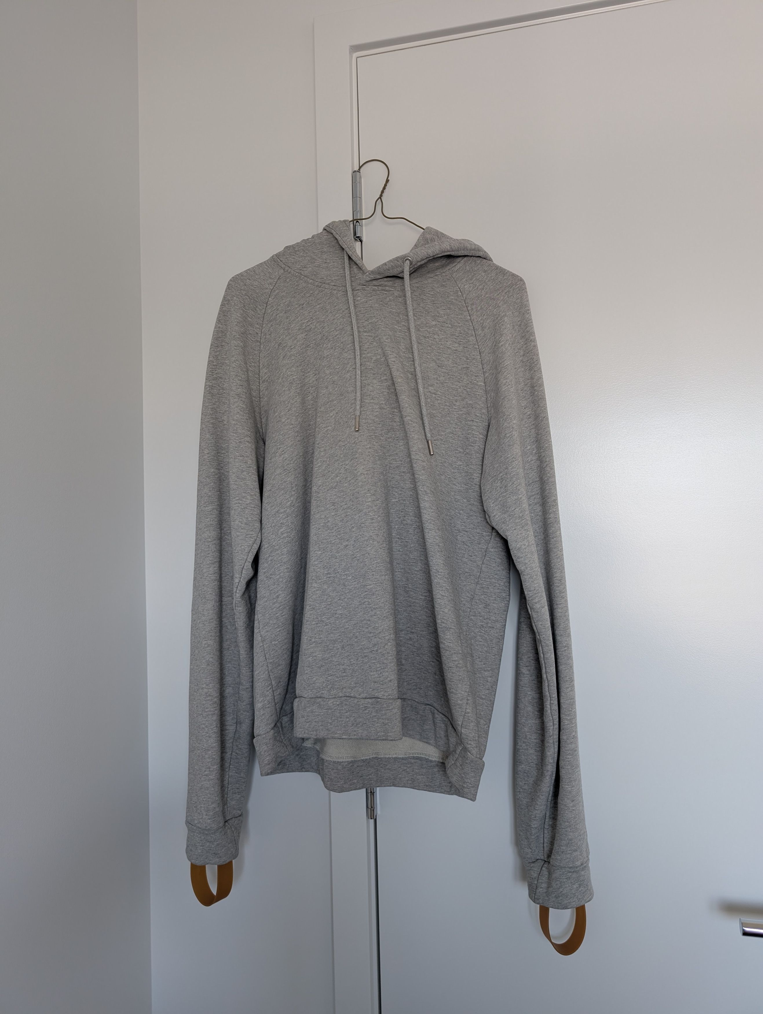 Helmut Lang Archive Helmut Lang Grey Pullover Hoodie w/ Wrist Straps Size US M / EU 48-50 / 2 - 1 Thumbnail