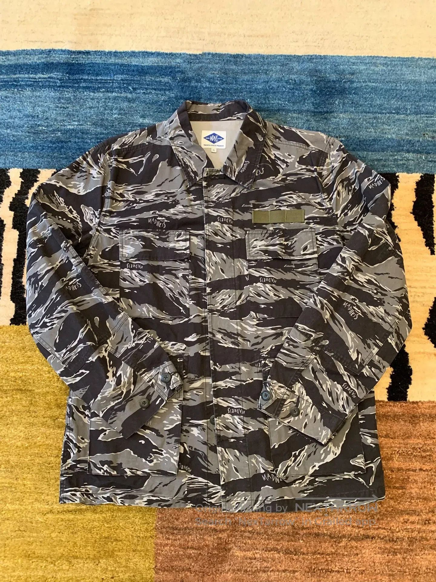 Madness Madness Vintage Black Tiger Stripe Jacket. Size US XL / EU 56 / 4 - 2 Thumbnail
