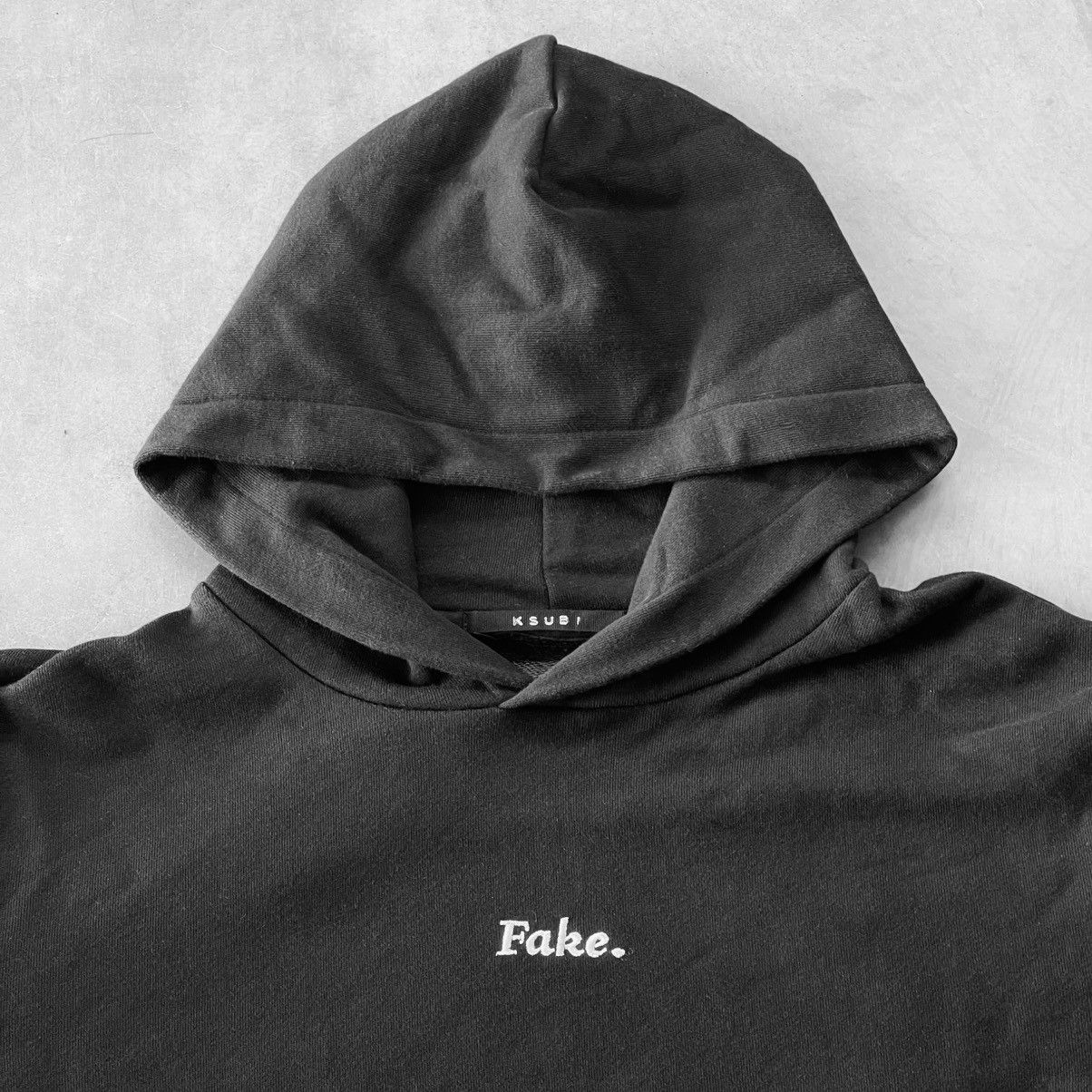 Ksubi ➕ORIGINAL “ FAKE “ HOODIE W/ EMBROIDERY DETAIL & SIDE STITCH Size US M / EU 48-50 / 2 - 5 Thumbnail