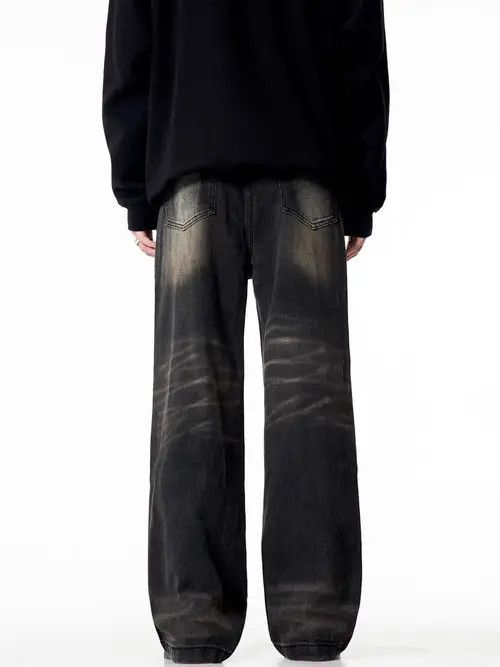 VIBE Street style retro washed loose straight jeans Size US 33 - 5 Thumbnail