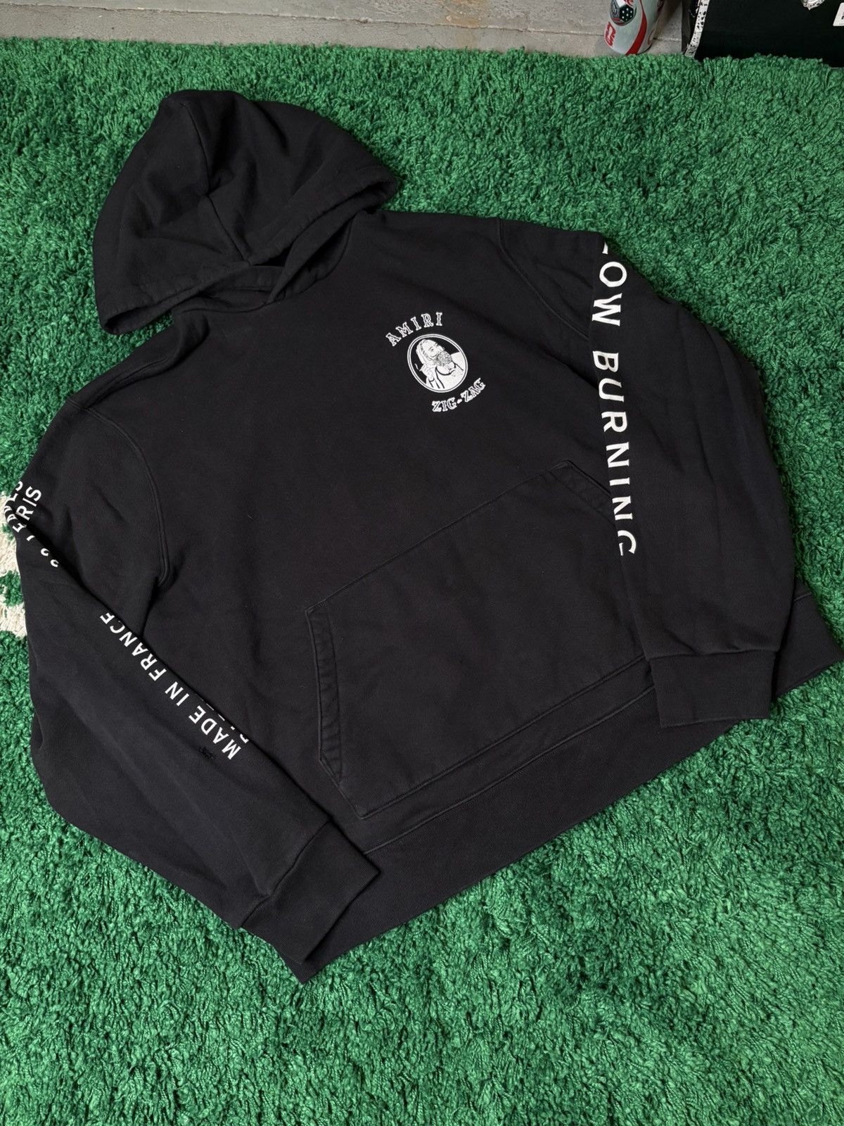 Amiri Amiri Zig Zag Hoodie Black Size XXL Size US XXL / EU 58 / 5 - 1 Thumbnail