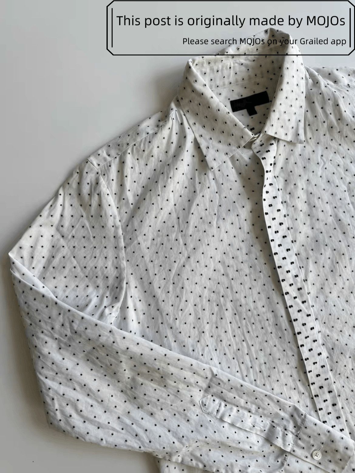 Ann Demeulemeester Ann Demeulemeester Stitch Dots Shirt mojos1737 Size US L / EU 52-54 / 3 - 1 Thumbnail