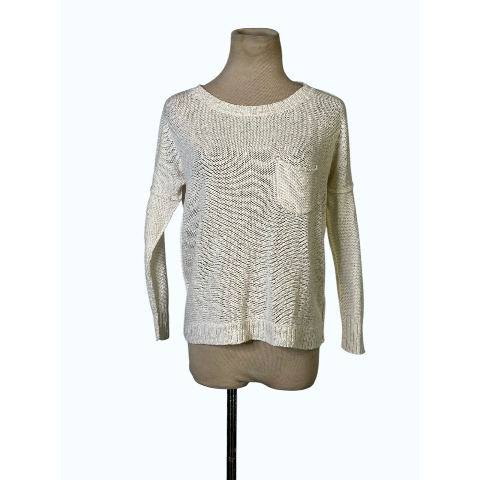 Brochu Walker Brochu Walker white linen sweater size Small Size S / US 4 / IT 40 - 1 Thumbnail