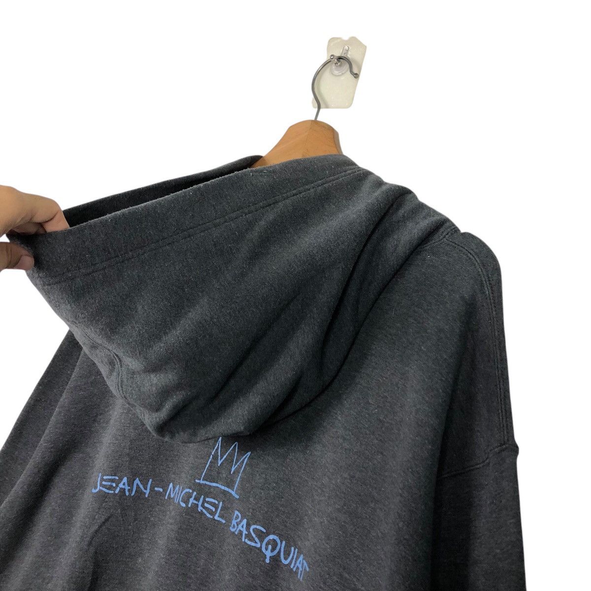 Japanese Brand 📌Vintage Hoodie Pull Over Jean Michel Basquiat Big Logo Size US XL / EU 56 / 4 - 13 Thumbnail