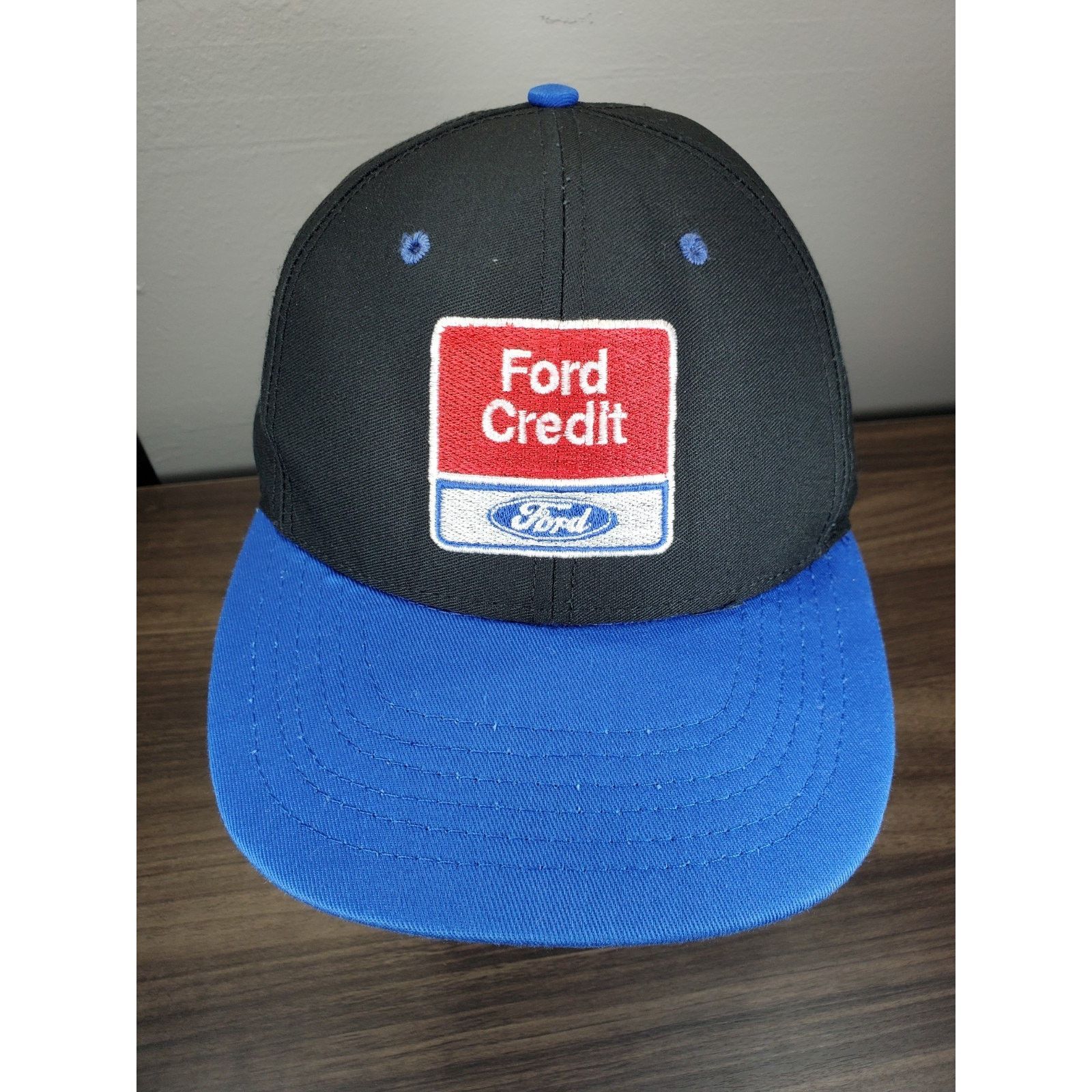 Ford × Vintage Ford Credit Snapback Cap Hat Blue & Black USA Made Size ONE SIZE - 4 Thumbnail