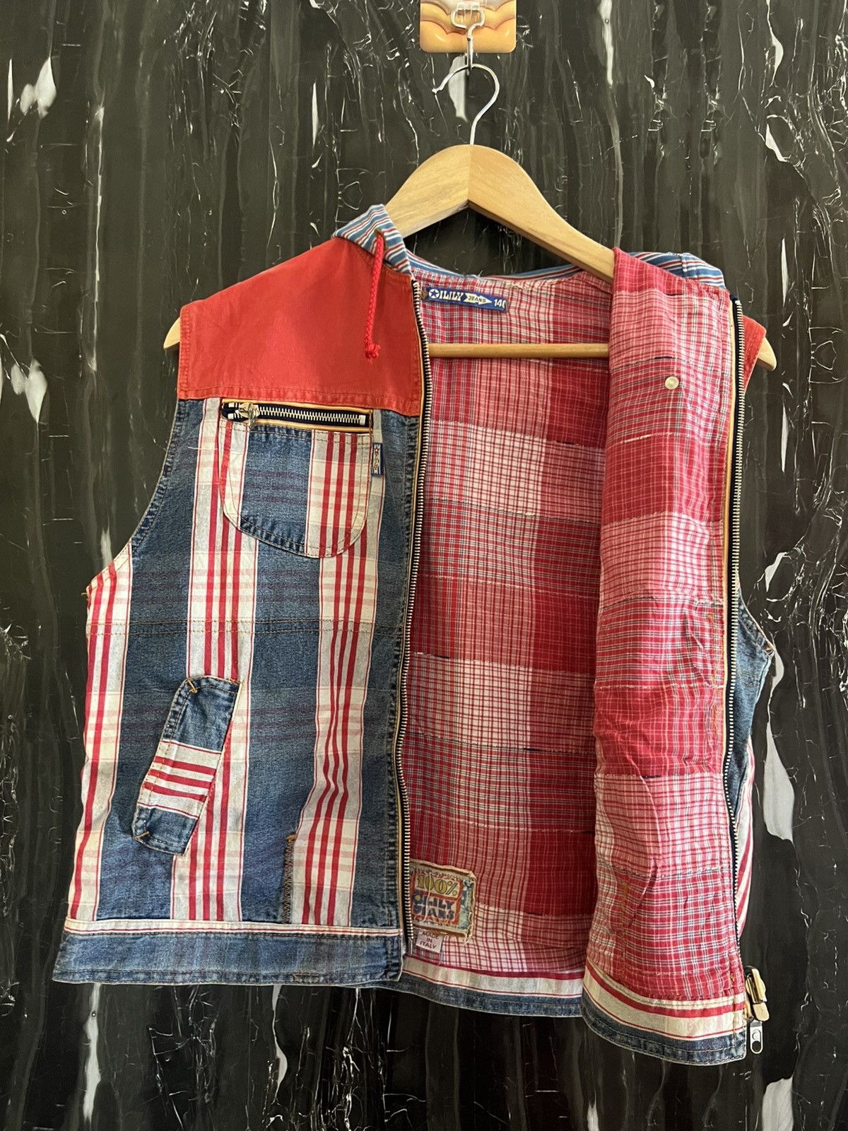 Japanese Brand ILILY JEANS VEST Size US L / EU 52-54 / 3 - 3 Thumbnail