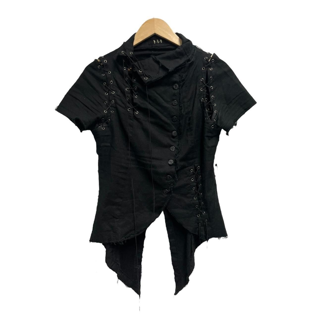 Japanese Brand BPN Black Peace Now Ruffle Shirt | Grailed