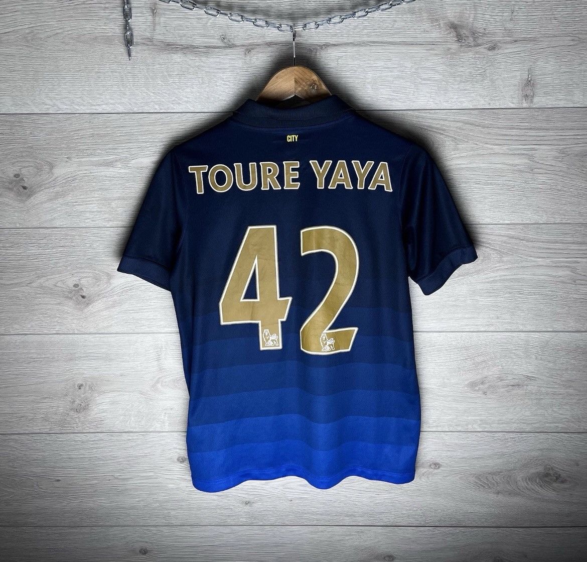 Nike SOCCER JERSEY Fc MANCHESTER SITY TOURE YAYA #42 size s Size US S / EU 44-46 / 1 - 1 Thumbnail